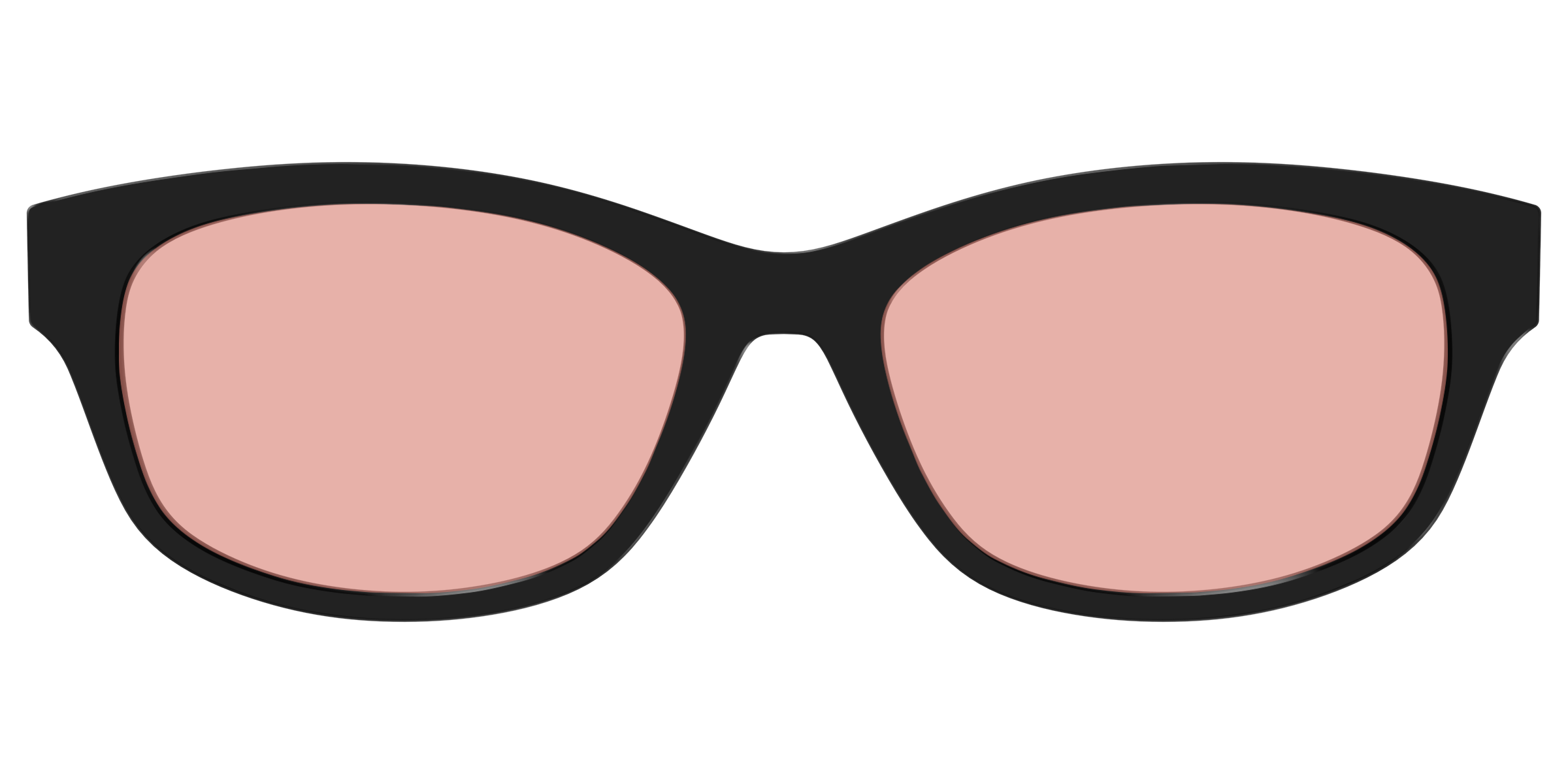 The Black With Coral Pink Lens - Image 39