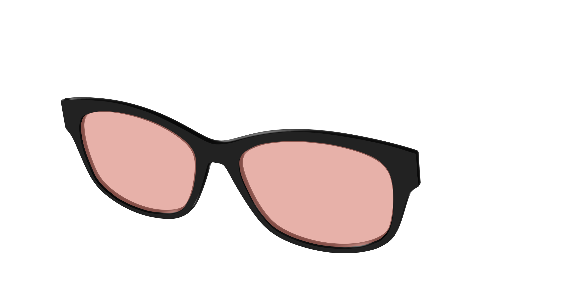 The Black With Coral Pink Lens - Image 40