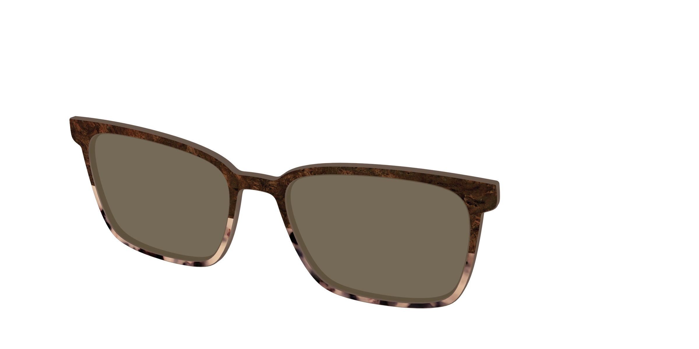 The Polarized Dark Oak Tortoise Split Sun Top - Image 46