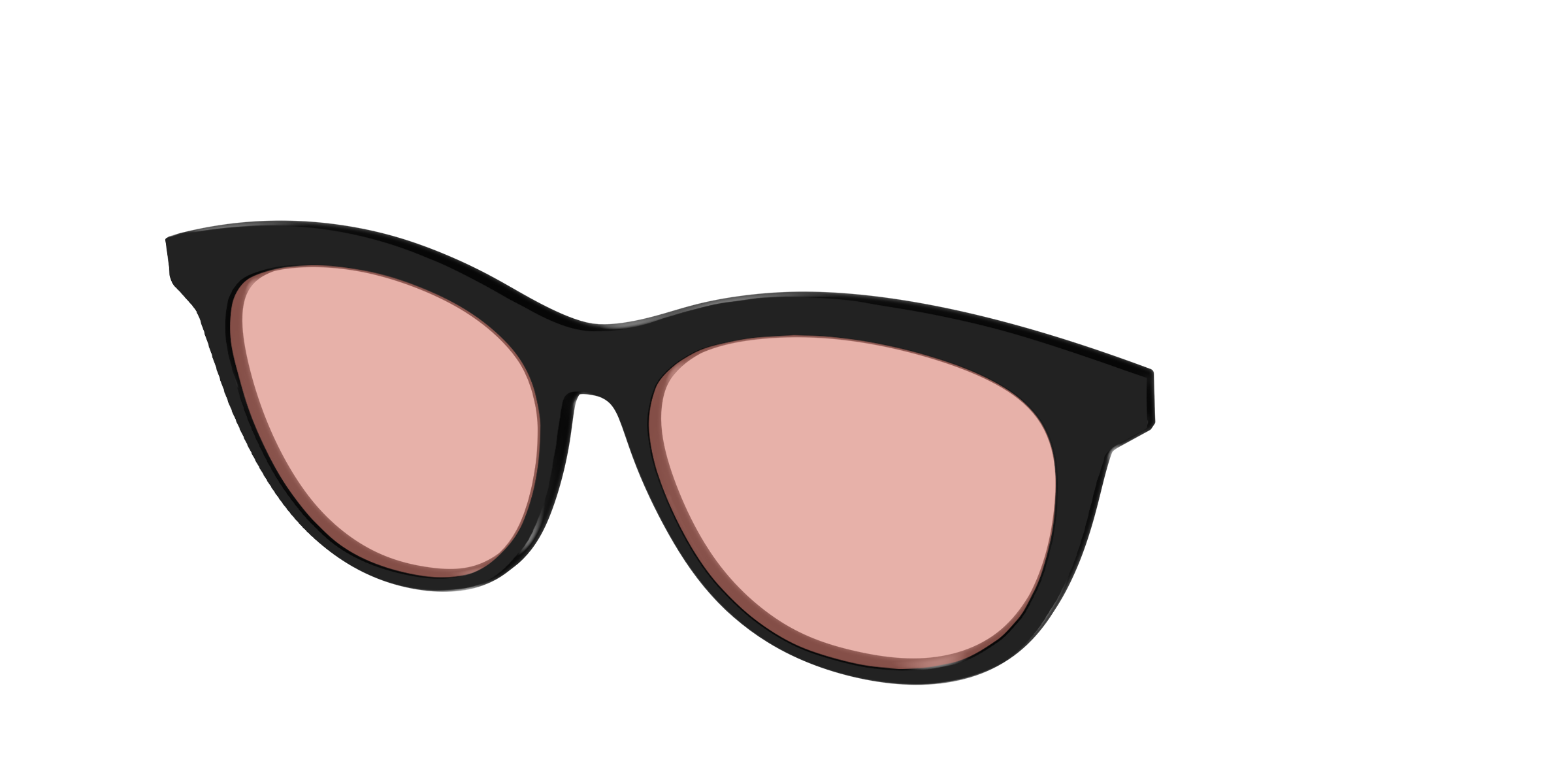 The Black With Coral Pink Lens - Image 42