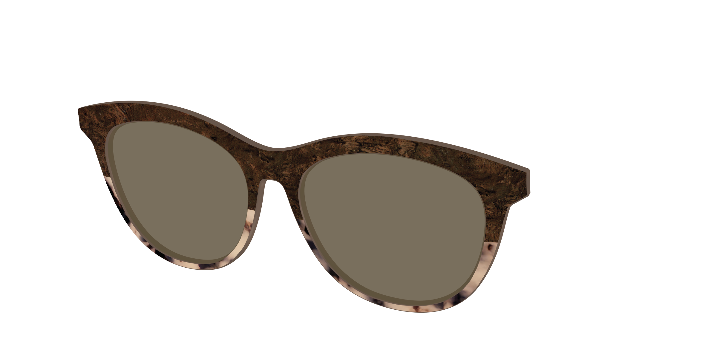 The Polarized Dark Oak Tortoise Split Sun Top - Image 42
