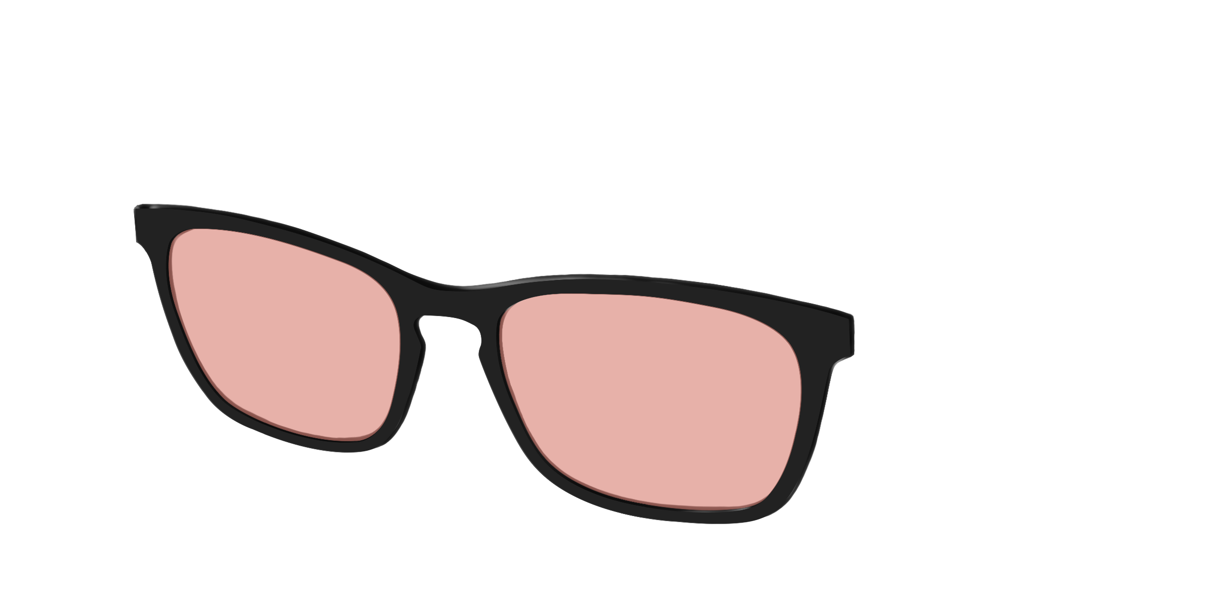 The Black With Coral Pink Lens - Image 14