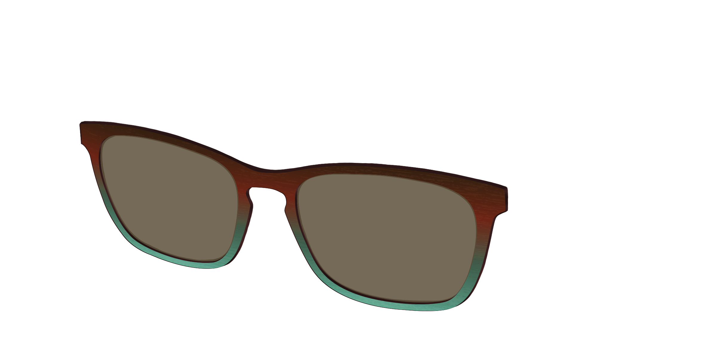 The Polarized Mahogany to Juniper Woodgrain Sun Top - Image 14