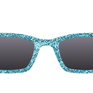 The Polarized Aquamarine Sparkle Sun Top