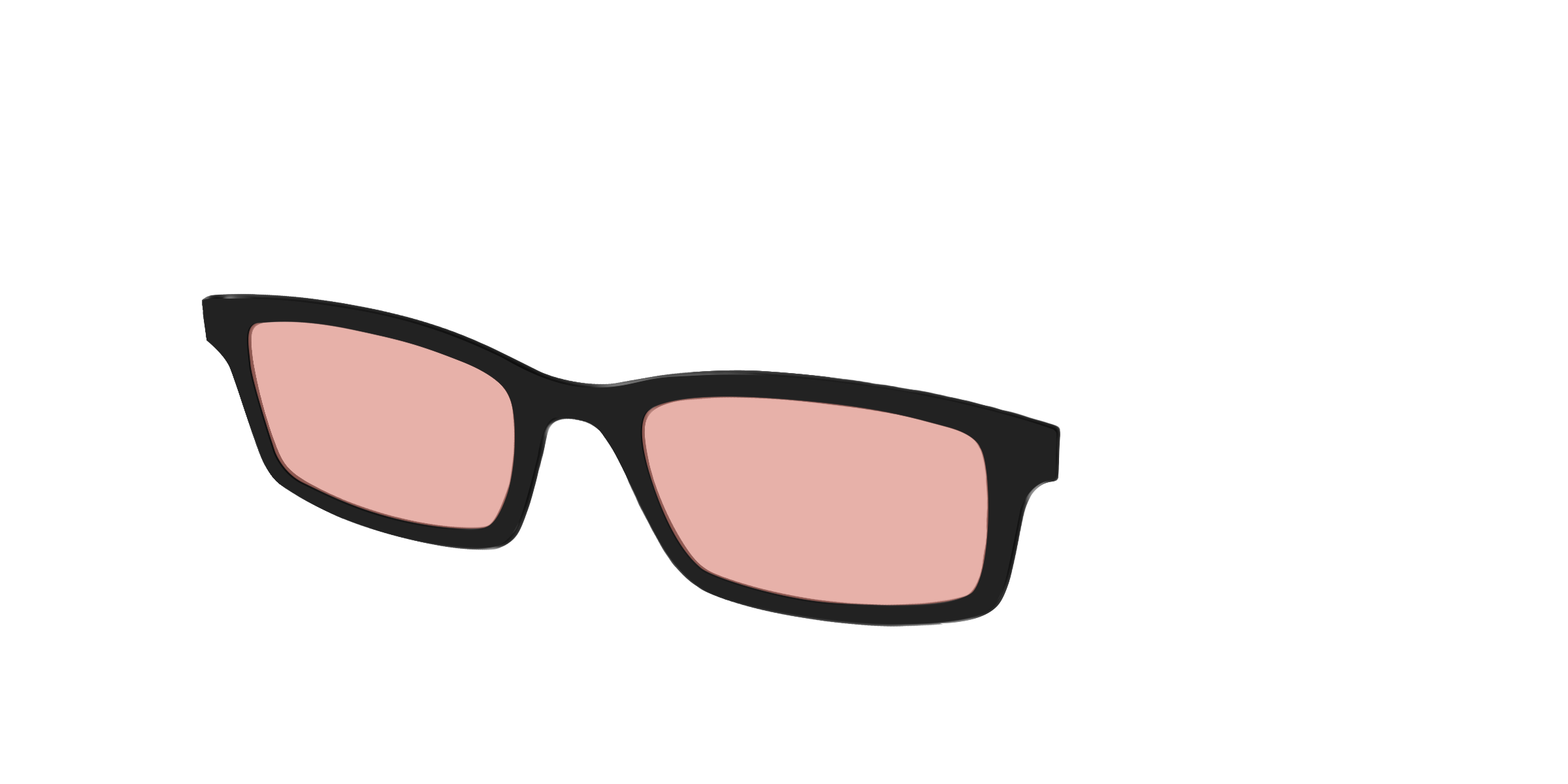 The Black With Coral Pink Lens - Image 2