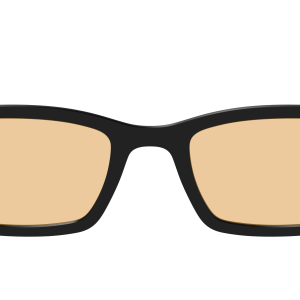 The Black With Umber Brown Lens