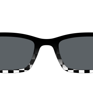 The Polarized Checkerboard Fade Sun Top
