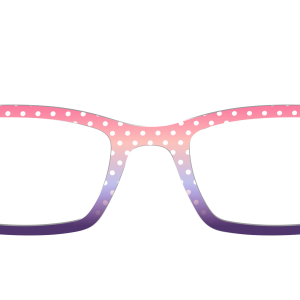 The Coral to Lilac Gradient Polka Dot