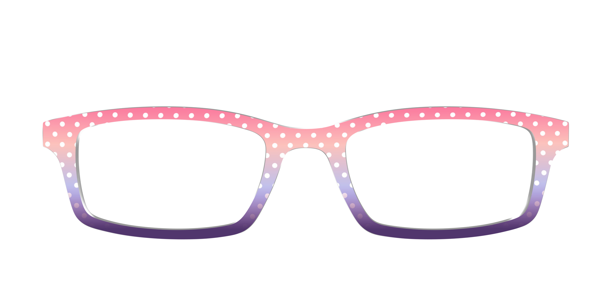 The Coral to Lilac Gradient Polka Dot