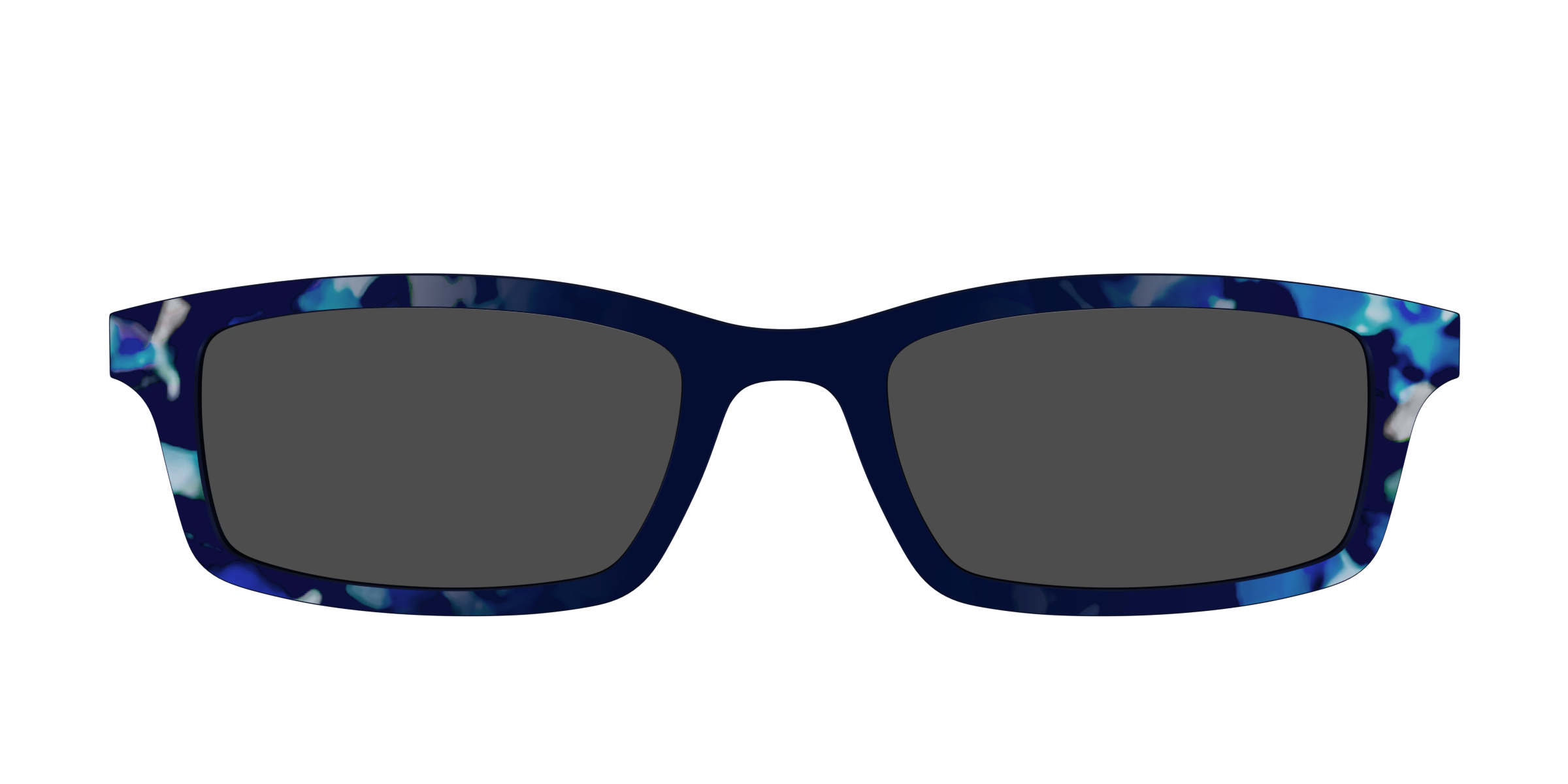 The Polarized Indigo Tortoise Sun Top
