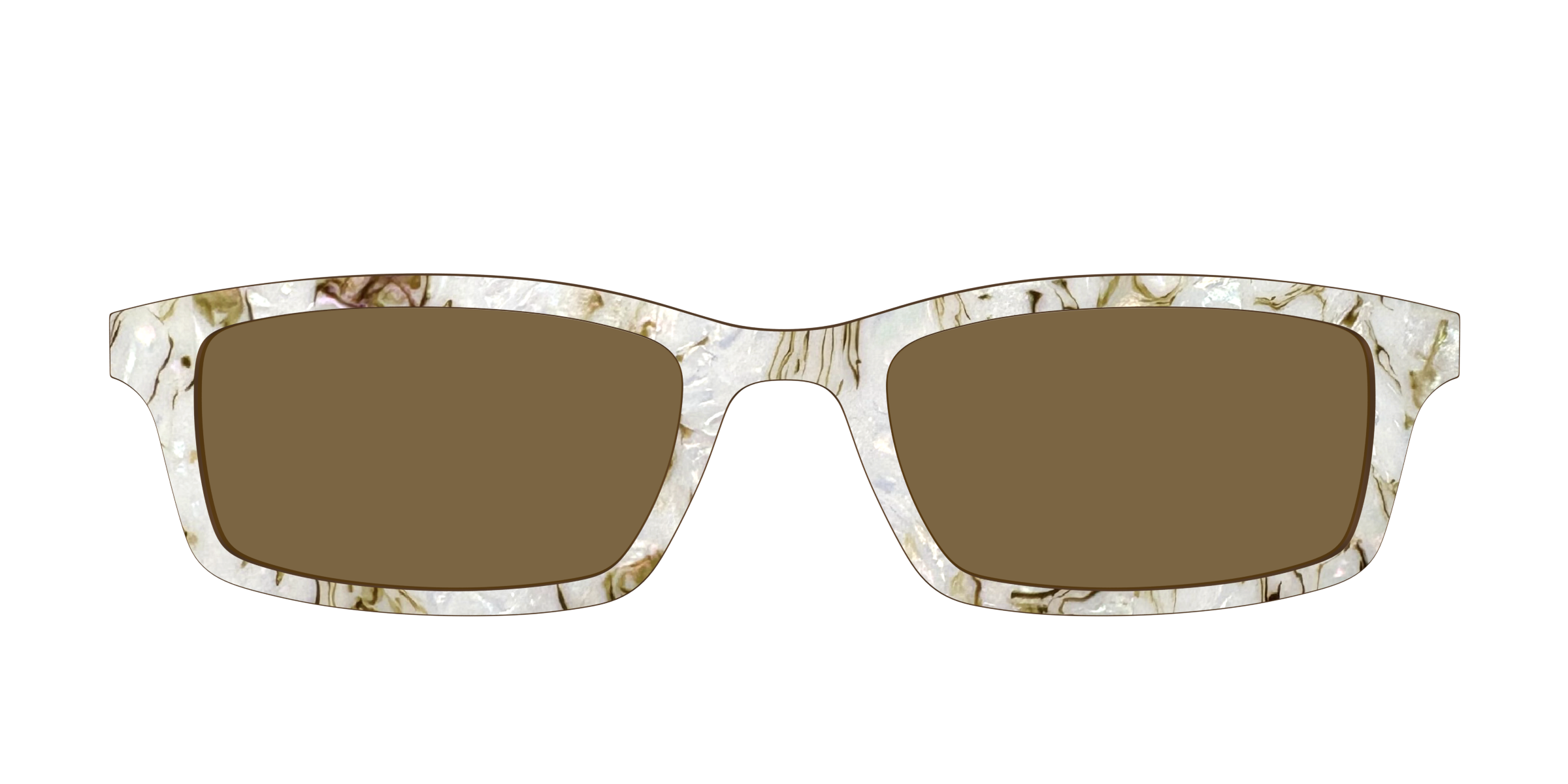 The Polarized Ivory Sand Pearl Shell Sun Top