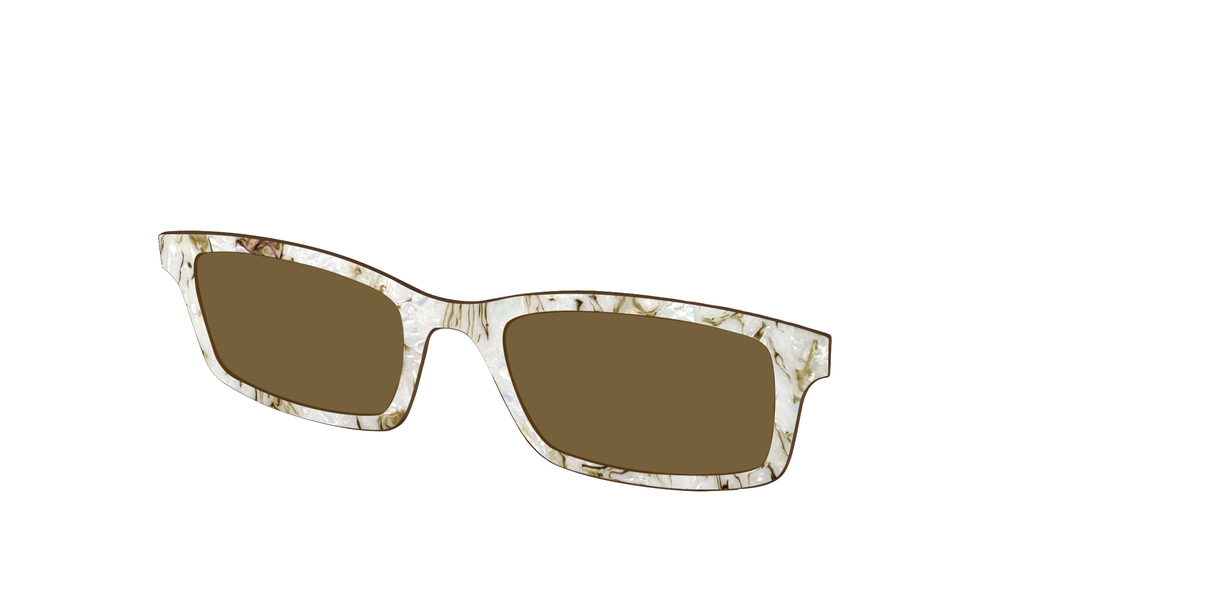 The Polarized Ivory Sand Pearl Shell Sun Top - Image 2
