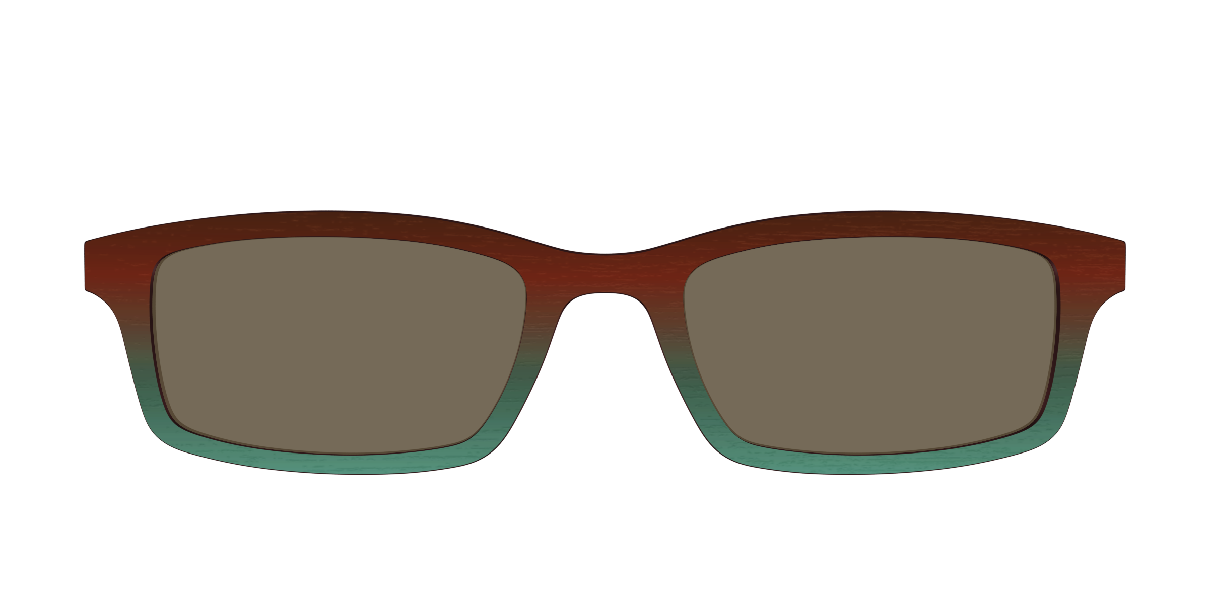 The Polarized Mahogany to Juniper Woodgrain Sun Top