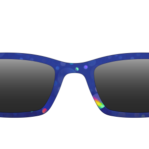 The Polarized Navy Holographic Bubbles Sun Top