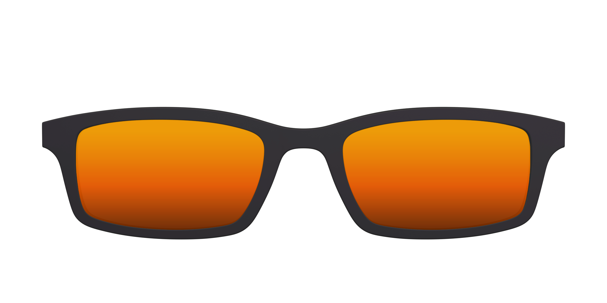 The Polarized Orange Reflective Sun Top