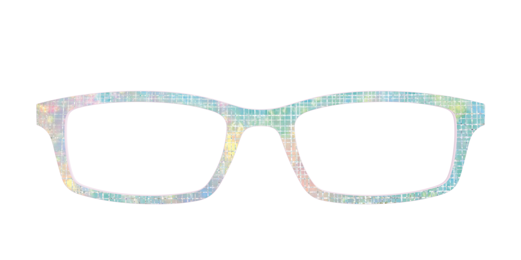 The Pastel Gradient with Holographic Hatching