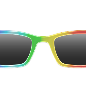 The Polarized Rainbow Gradient Sun Top
