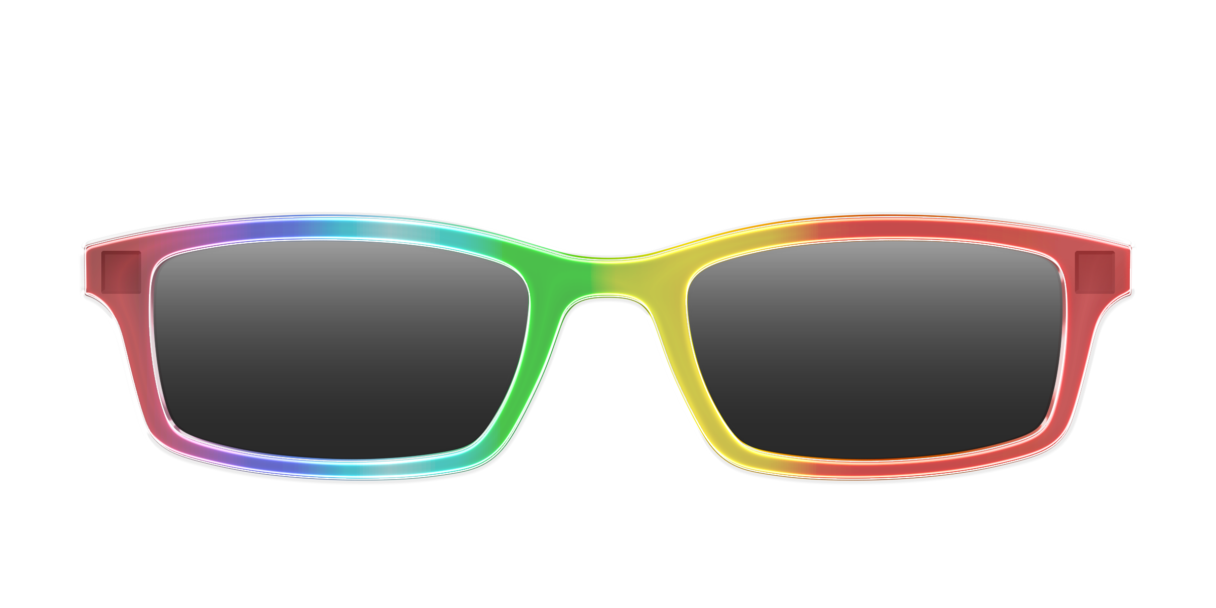 The Polarized Rainbow Gradient Sun Top
