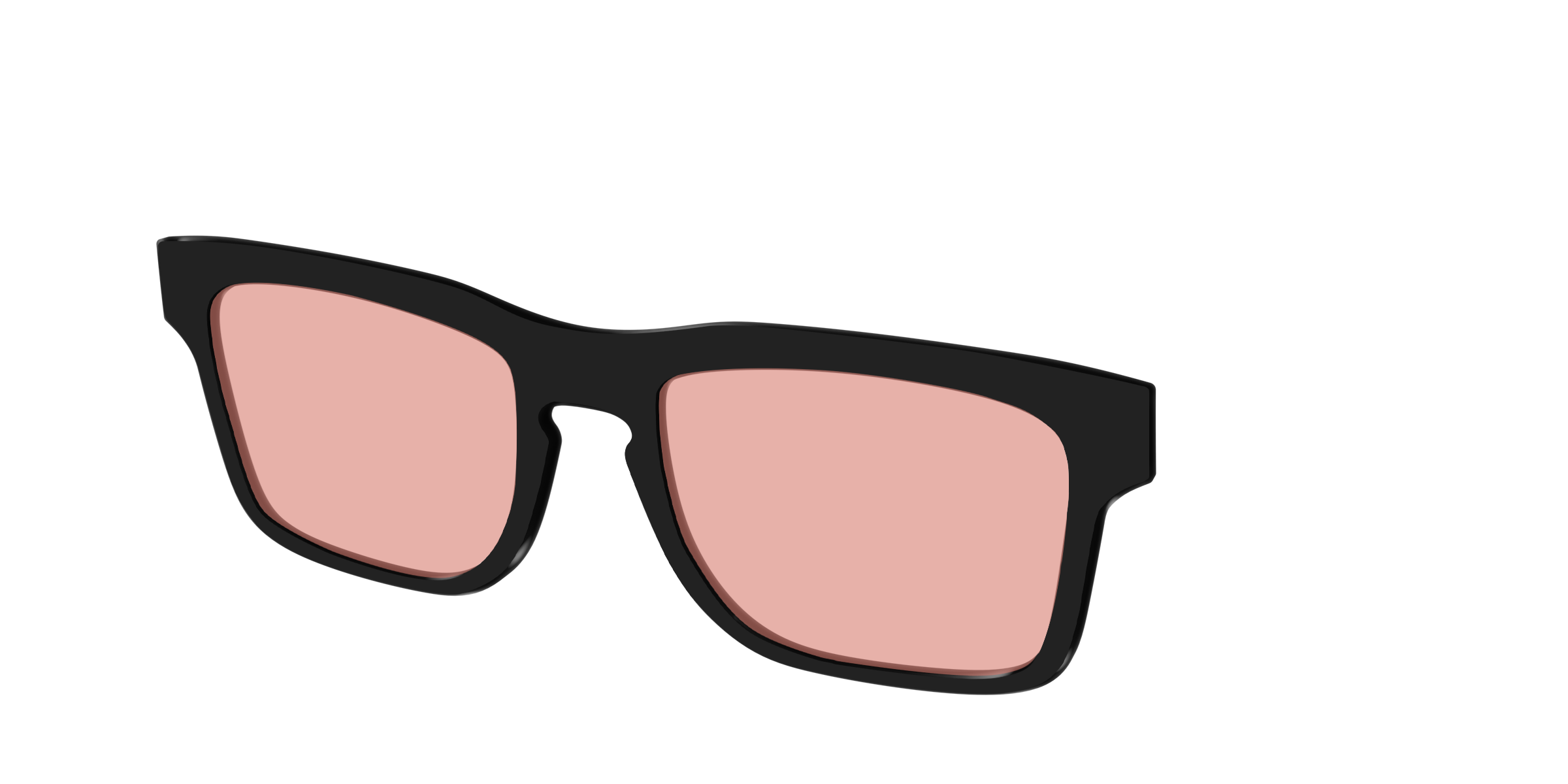 The Black With Coral Pink Lens - Image 36