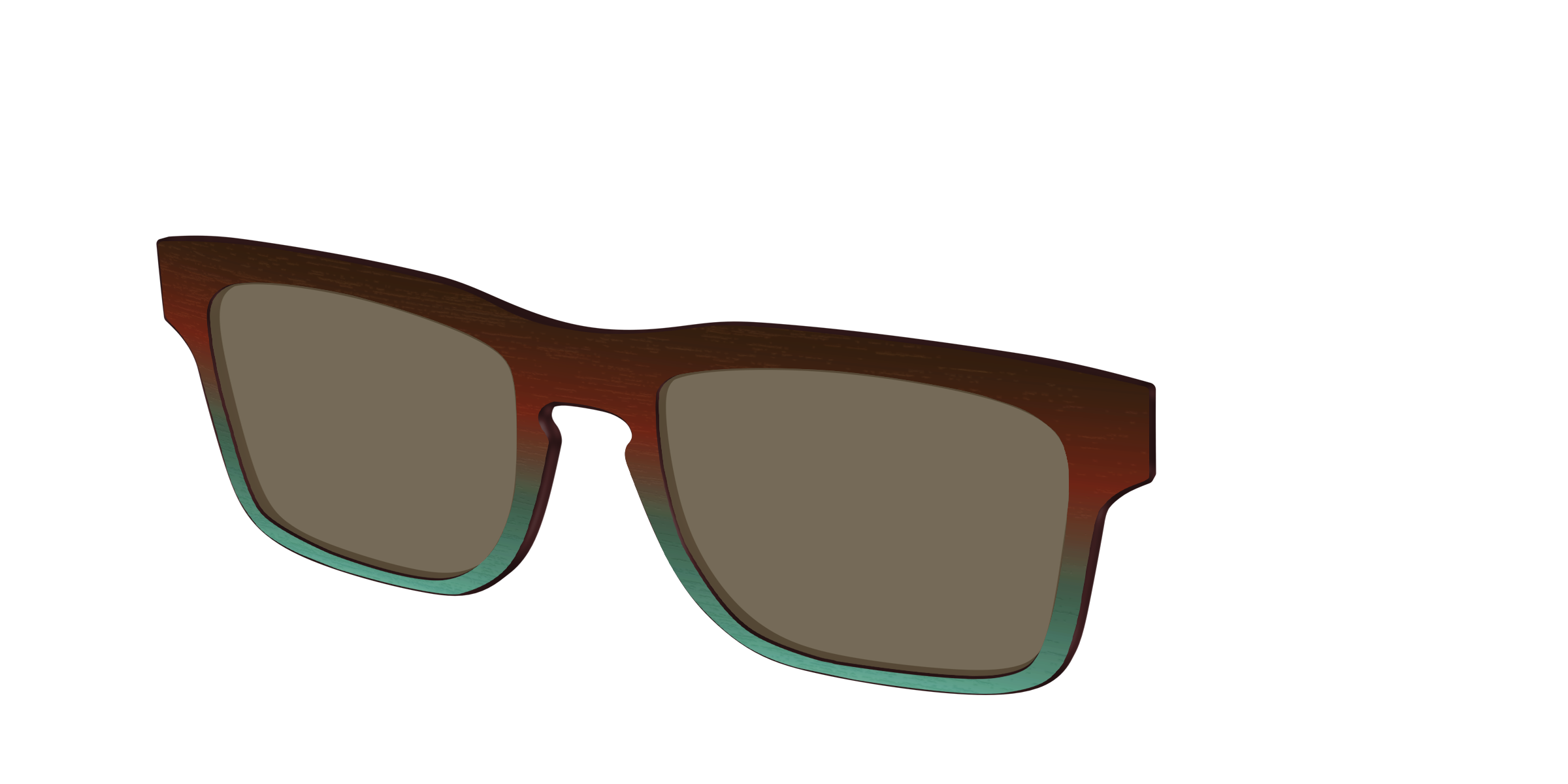 The Polarized Mahogany to Juniper Woodgrain Sun Top - Image 36