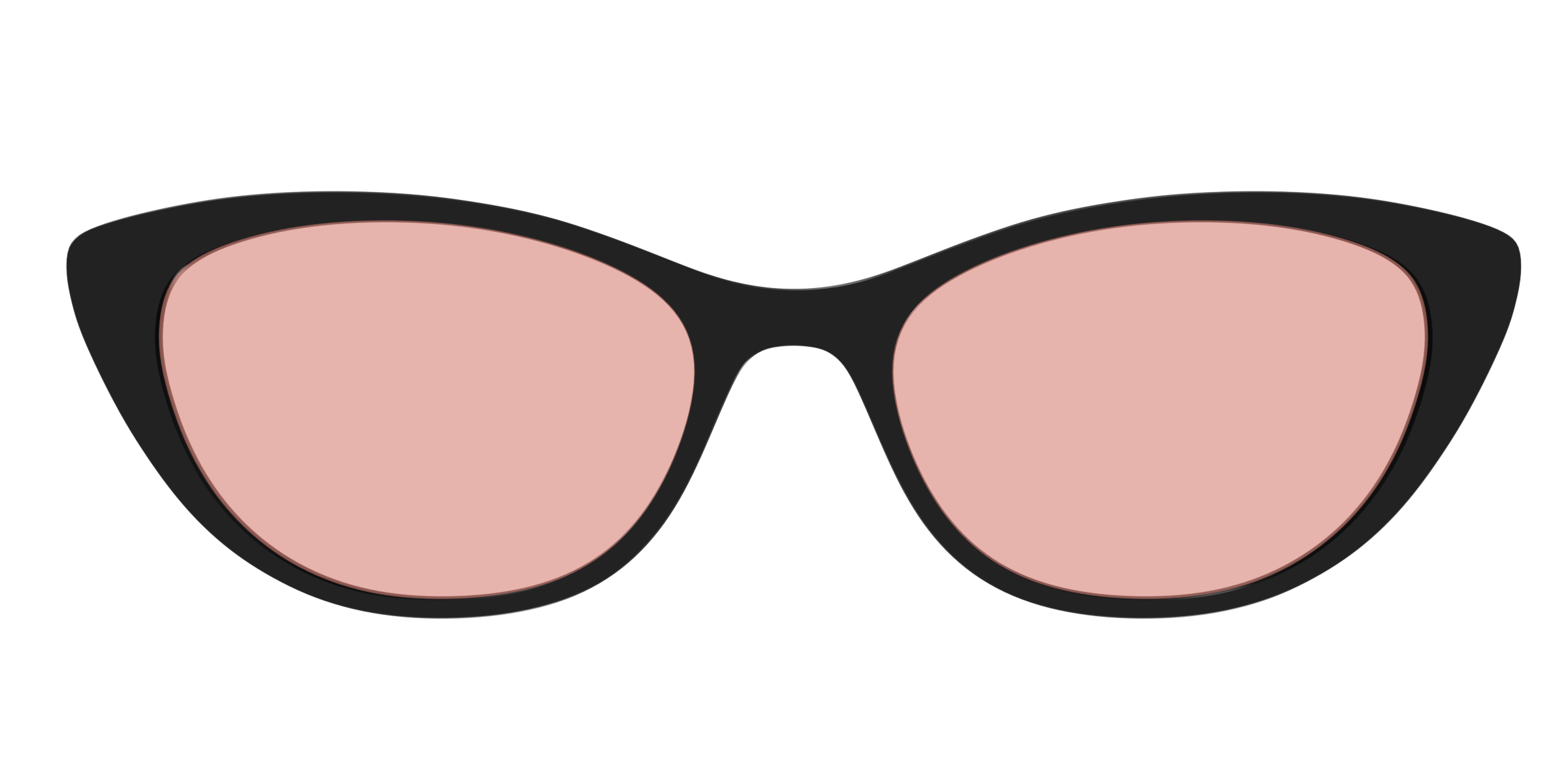 The Black With Coral Pink Lens - Image 23