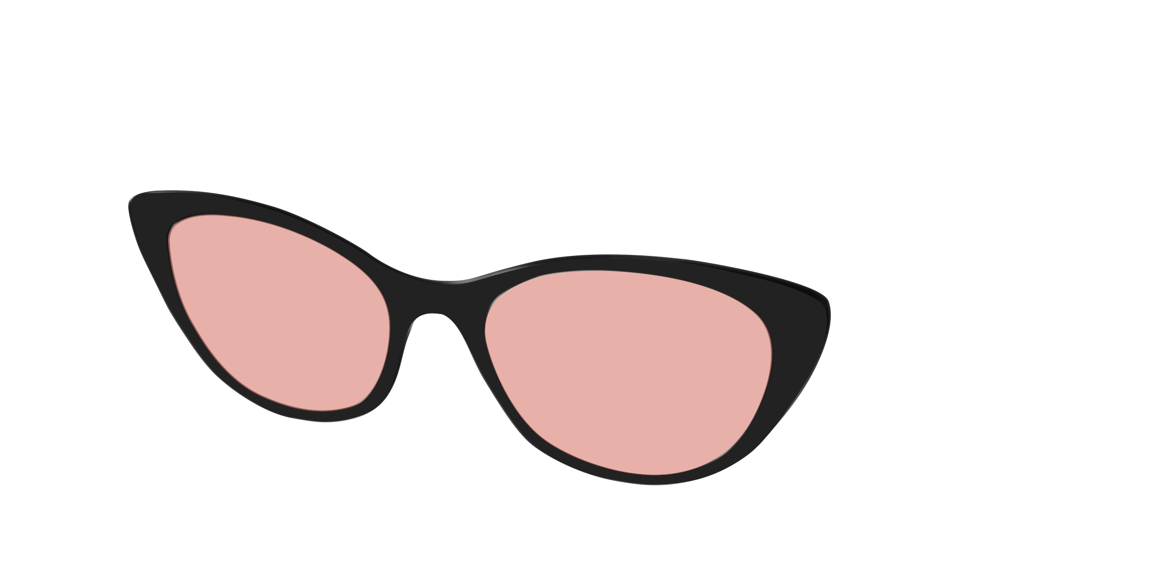 The Black With Coral Pink Lens - Image 24