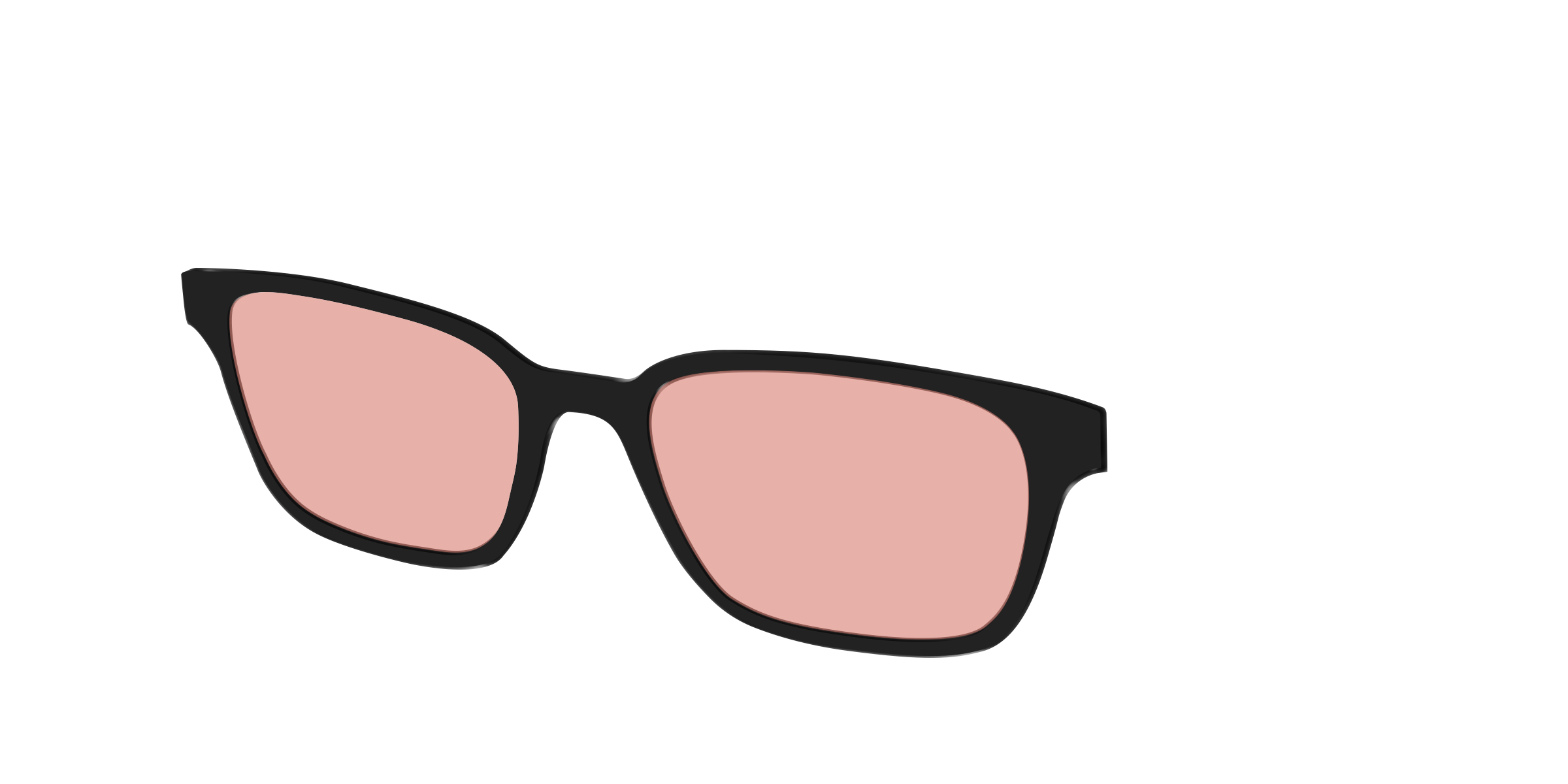 The Black With Coral Pink Lens - Image 22