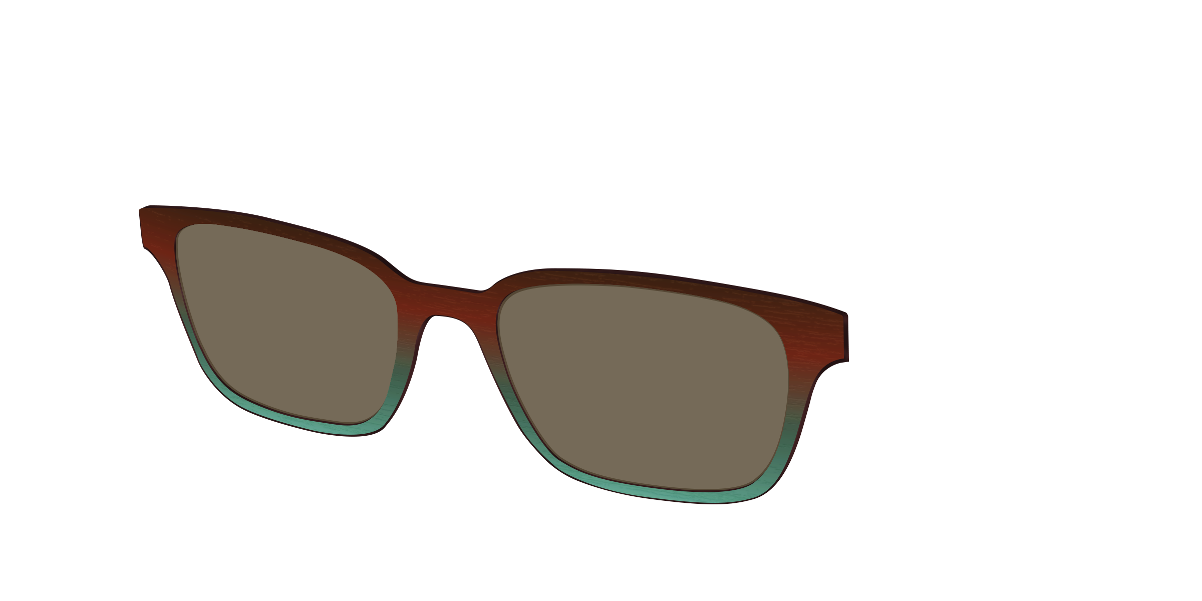 The Polarized Mahogany to Juniper Woodgrain Sun Top - Image 22