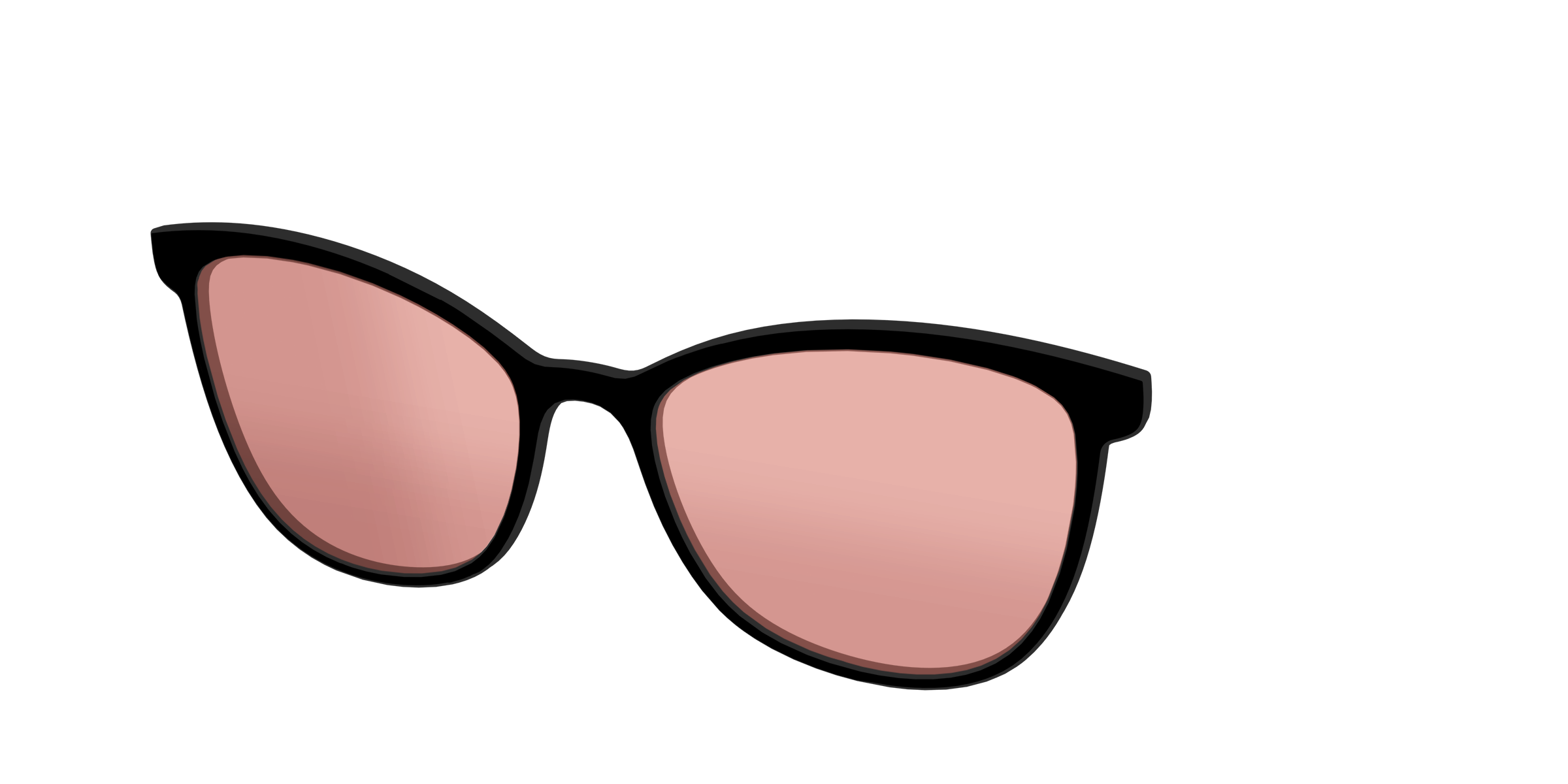 The Black With Coral Pink Lens - Image 54