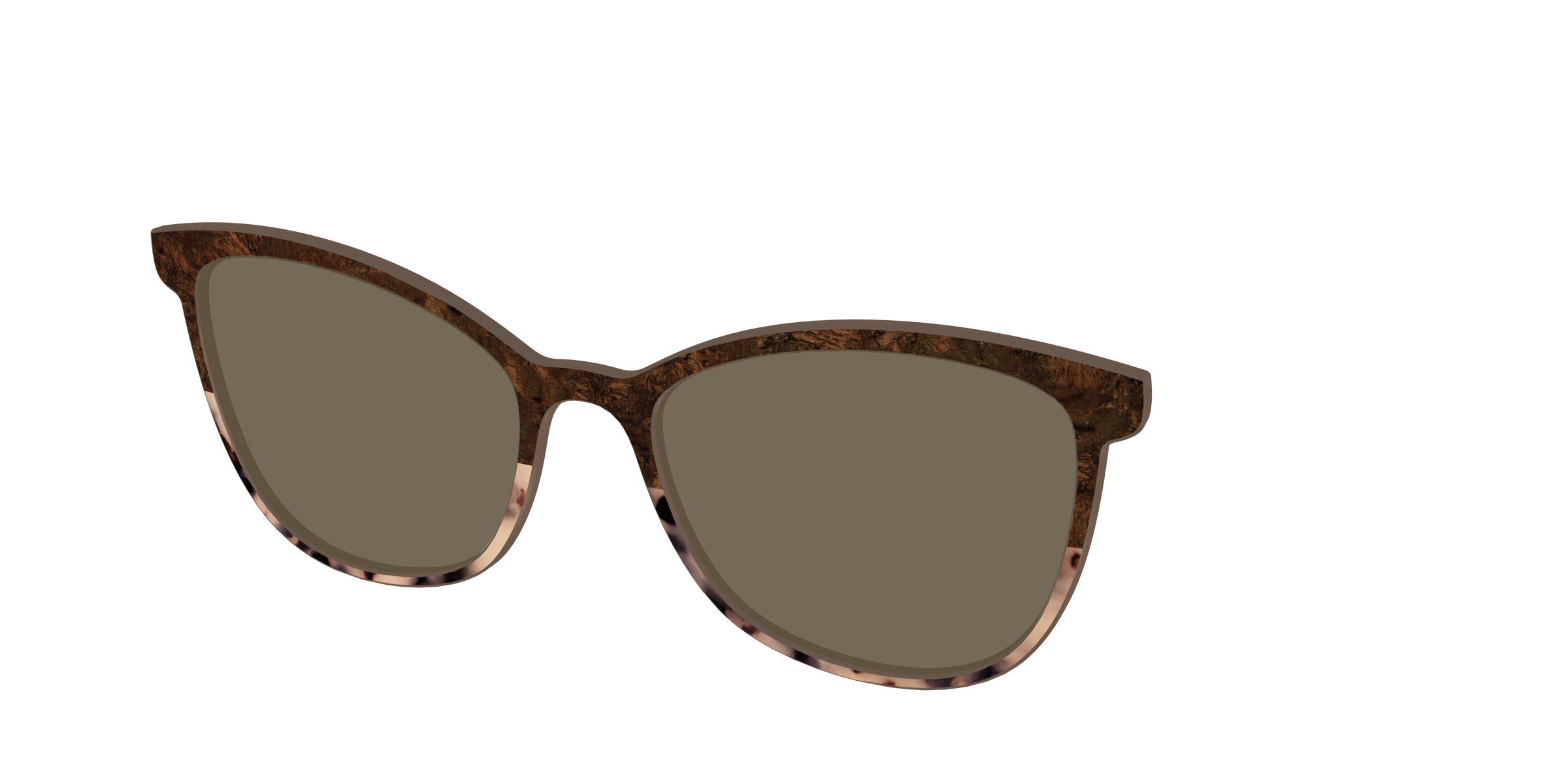 The Polarized Dark Oak Tortoise Split Sun Top - Image 54