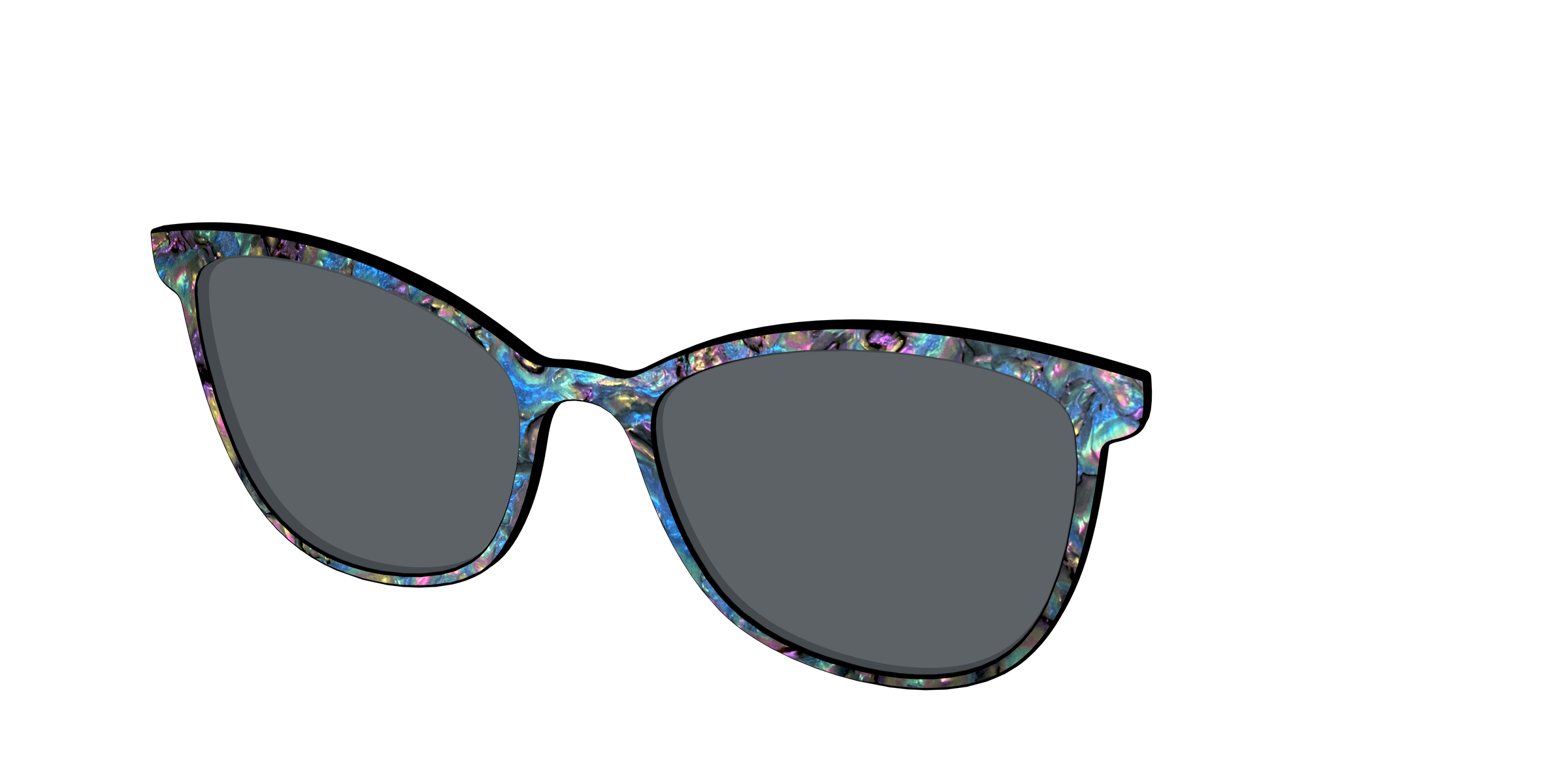 The Polarized Midnight Abalone Sun Top - Image 54
