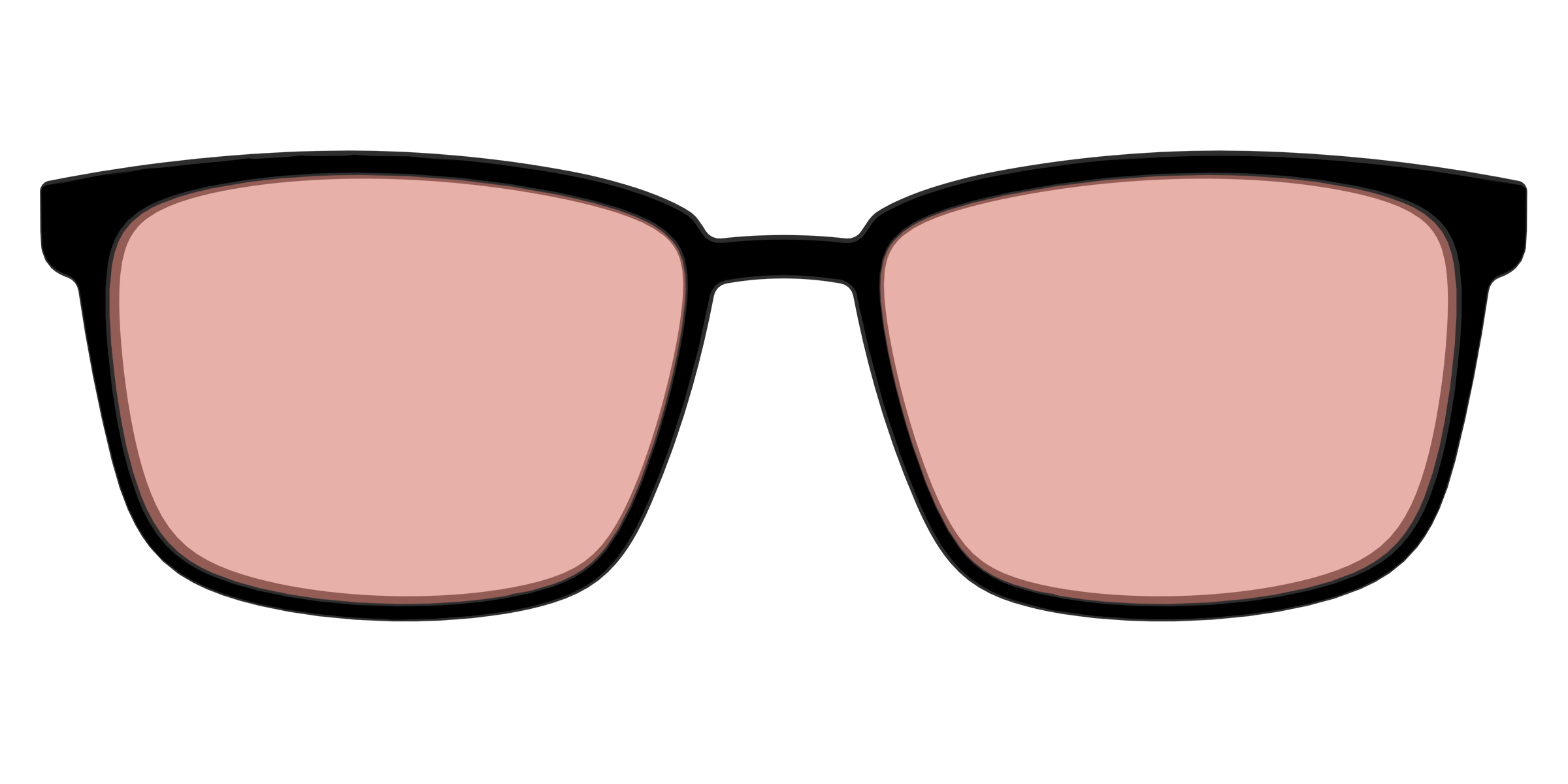 The Black With Coral Pink Lens - Image 49