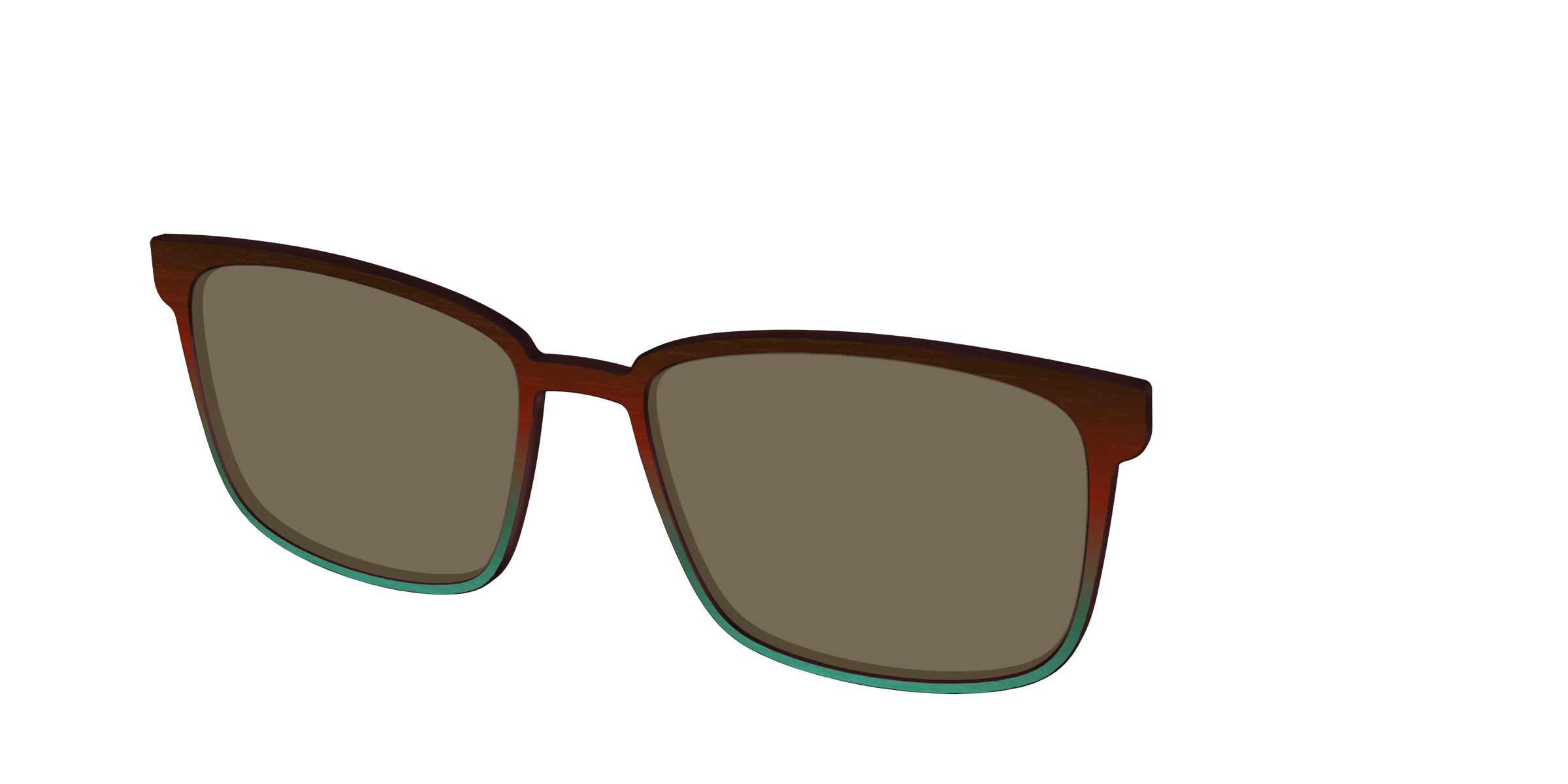 The Polarized Mahogany to Juniper Woodgrain Sun Top - Image 50