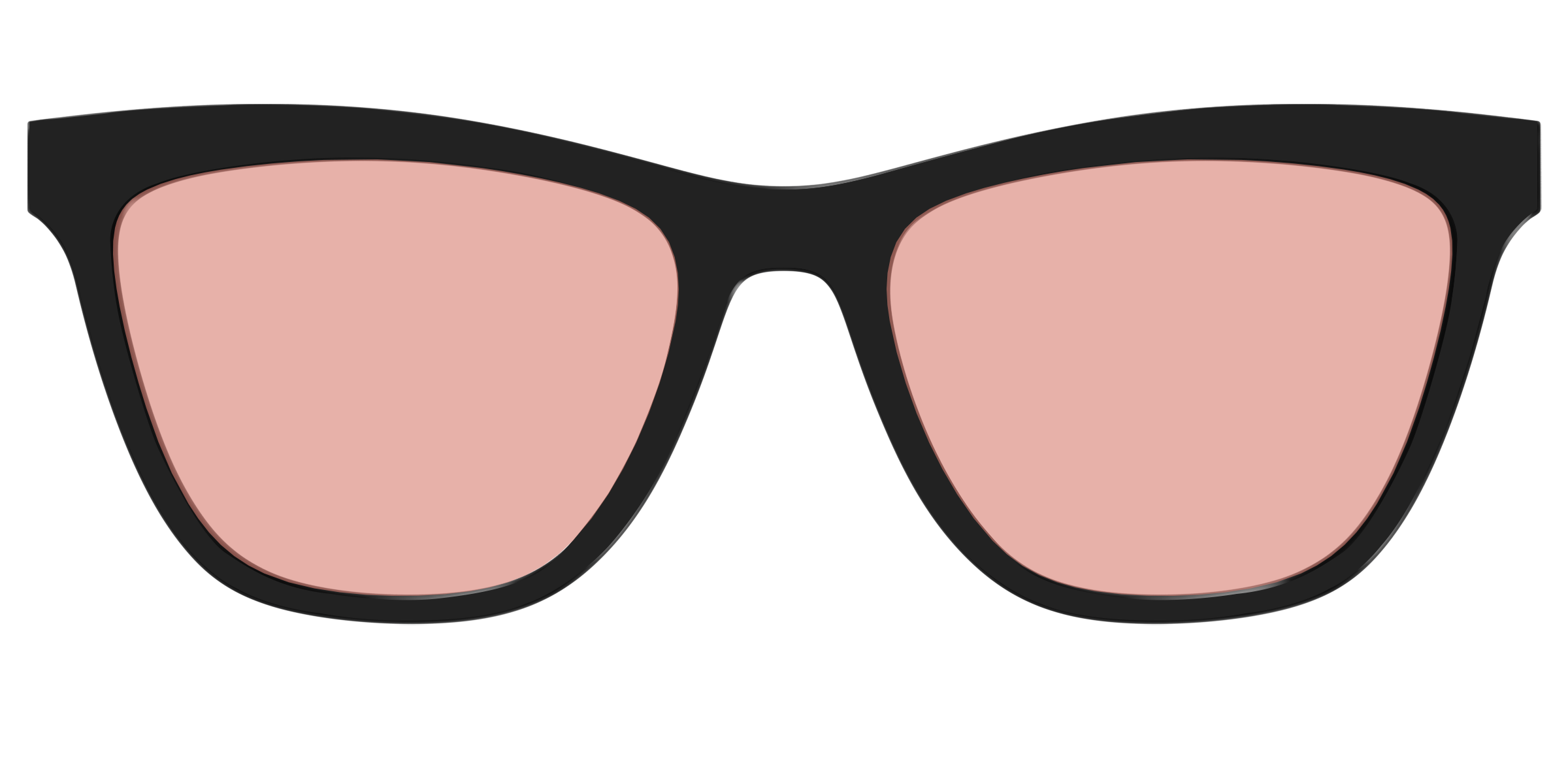 The Black With Coral Pink Lens - Image 29