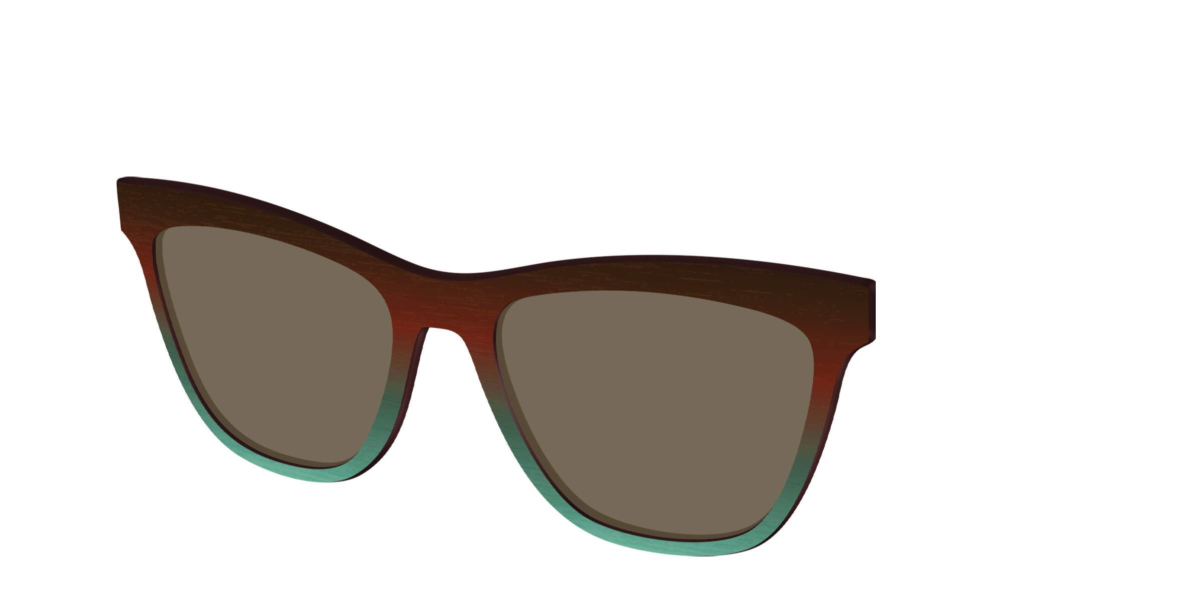 The Polarized Mahogany to Juniper Woodgrain Sun Top - Image 30