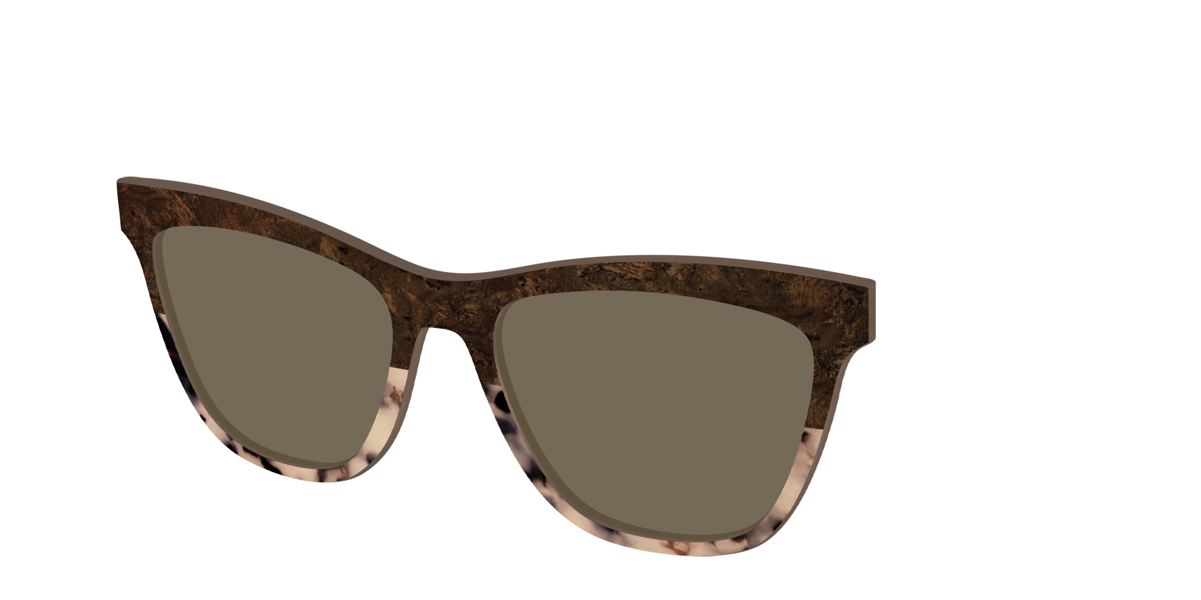 The Polarized Dark Oak Tortoise Split Sun Top - Image 30