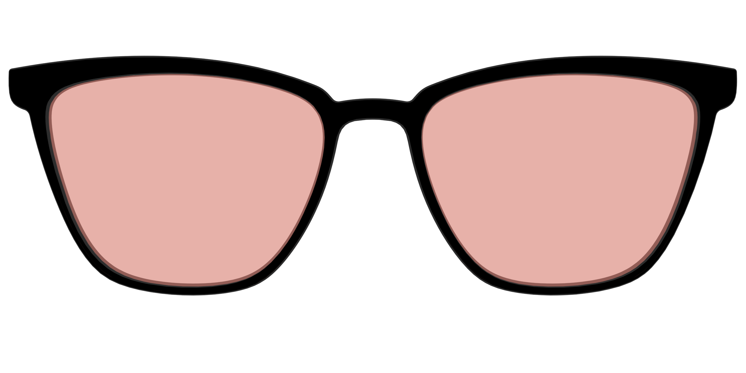 The Black With Coral Pink Lens - Image 57
