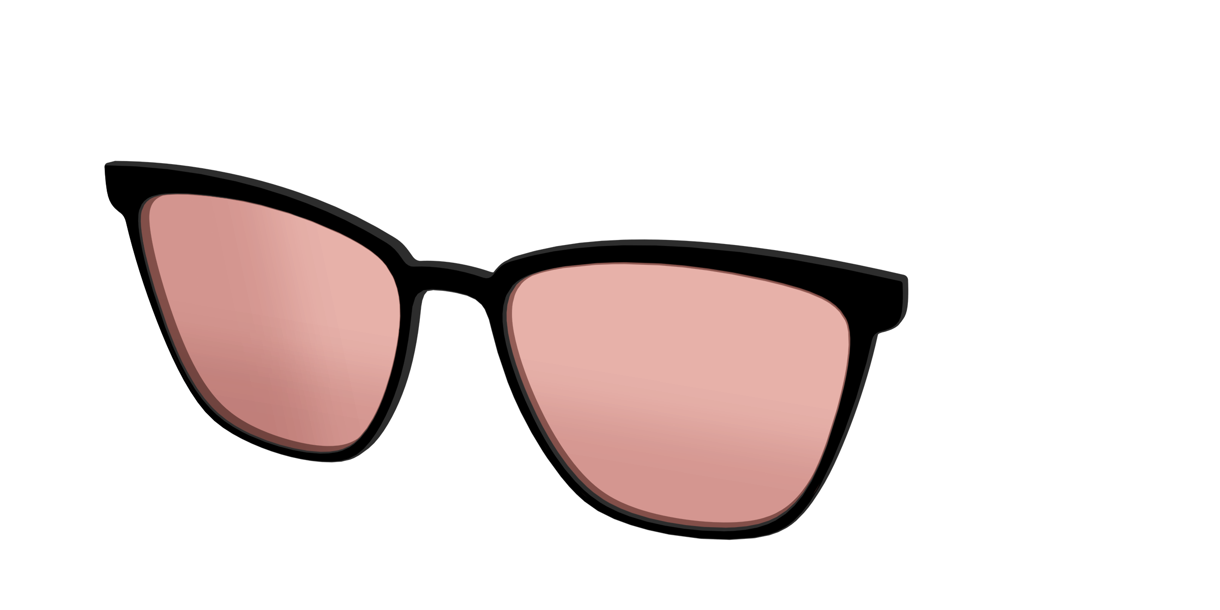 The Black With Coral Pink Lens - Image 58