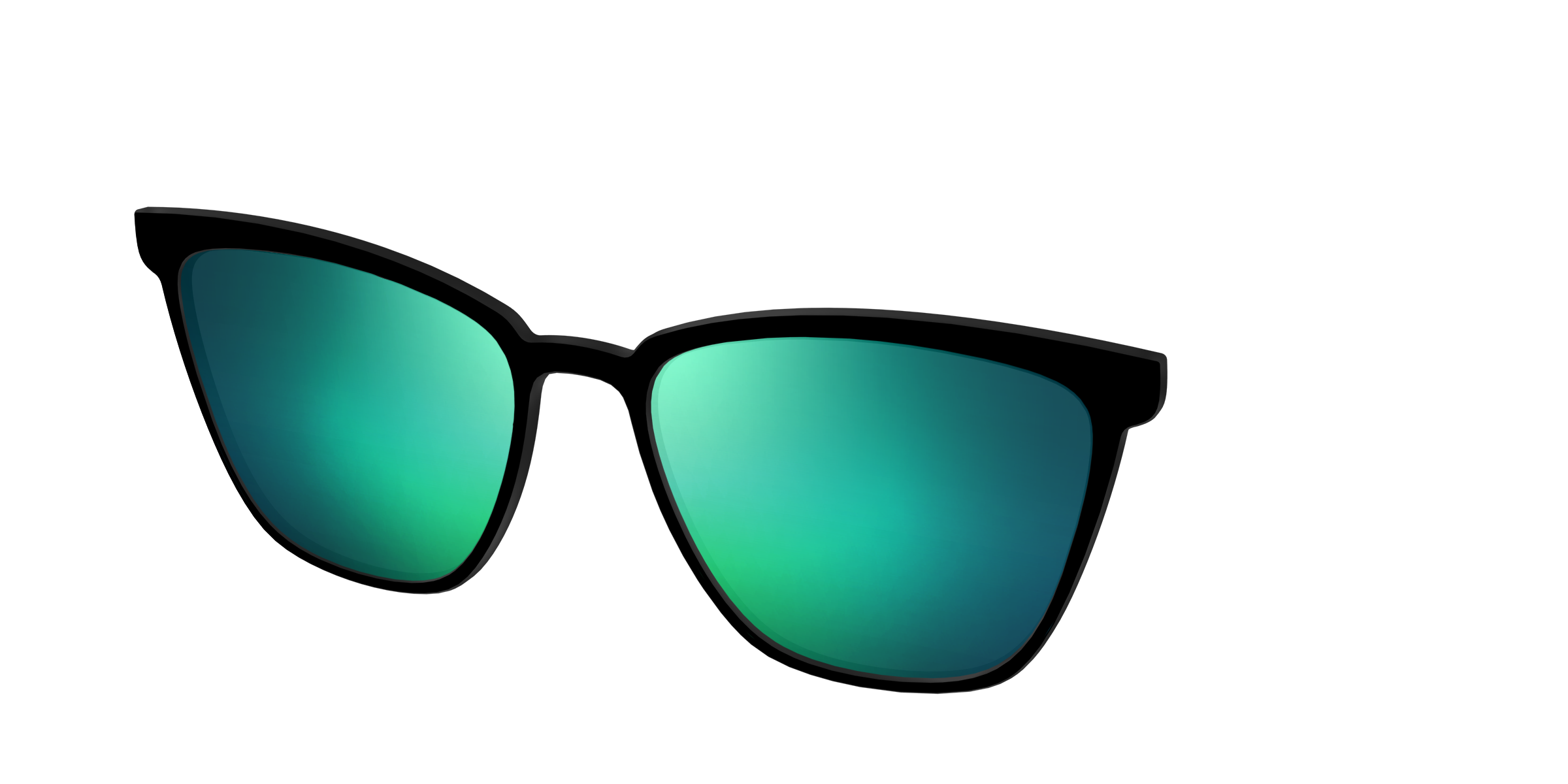 The Polarized Green Reflective Sun Top - Image 40