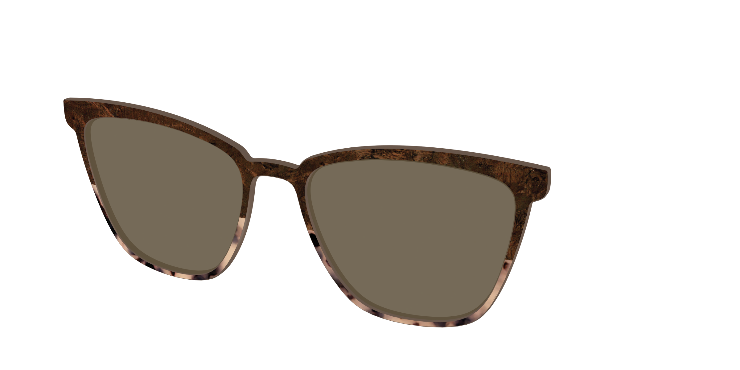 The Polarized Dark Oak Tortoise Split Sun Top - Image 58