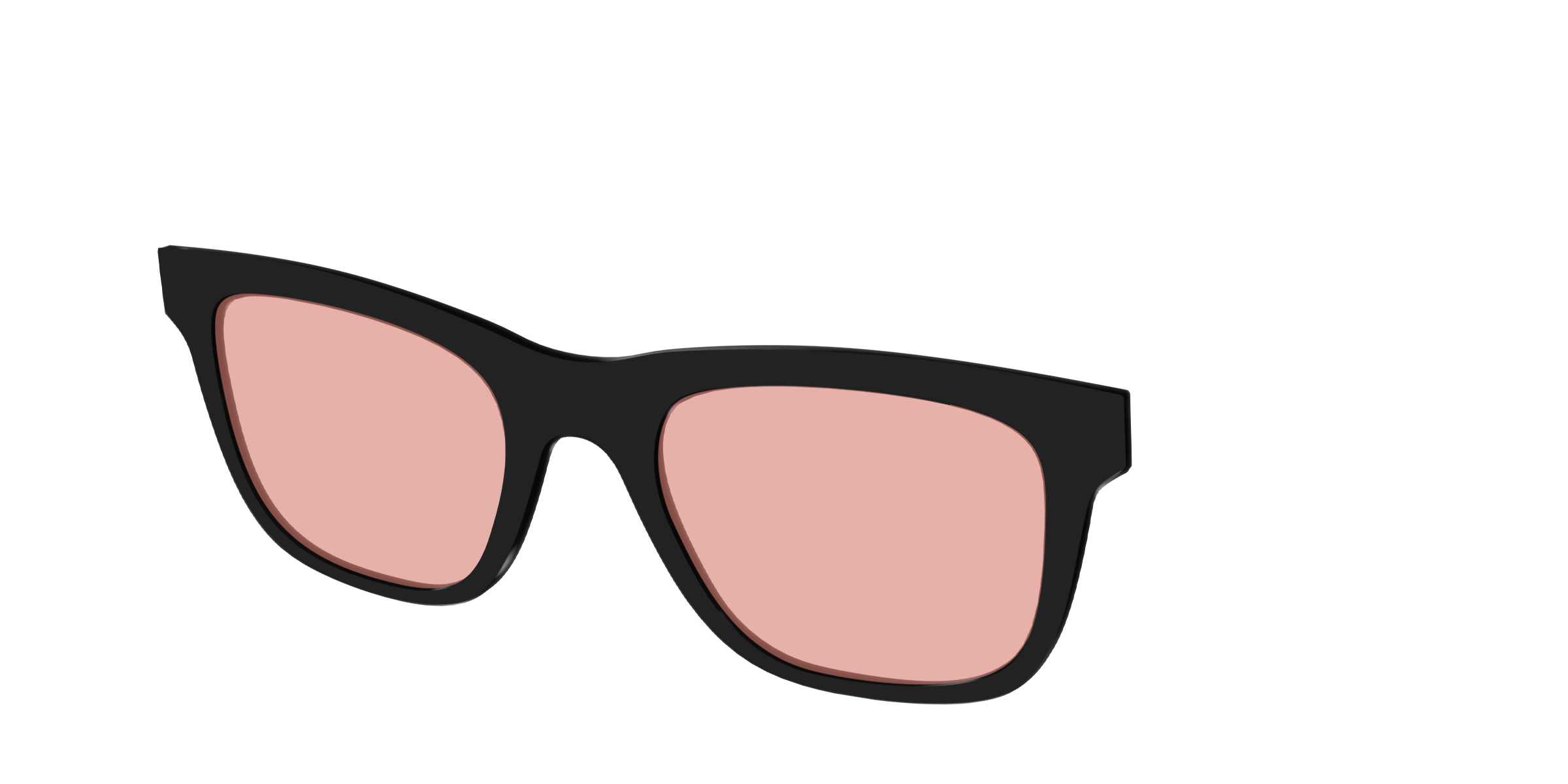 The Black With Coral Pink Lens - Image 28