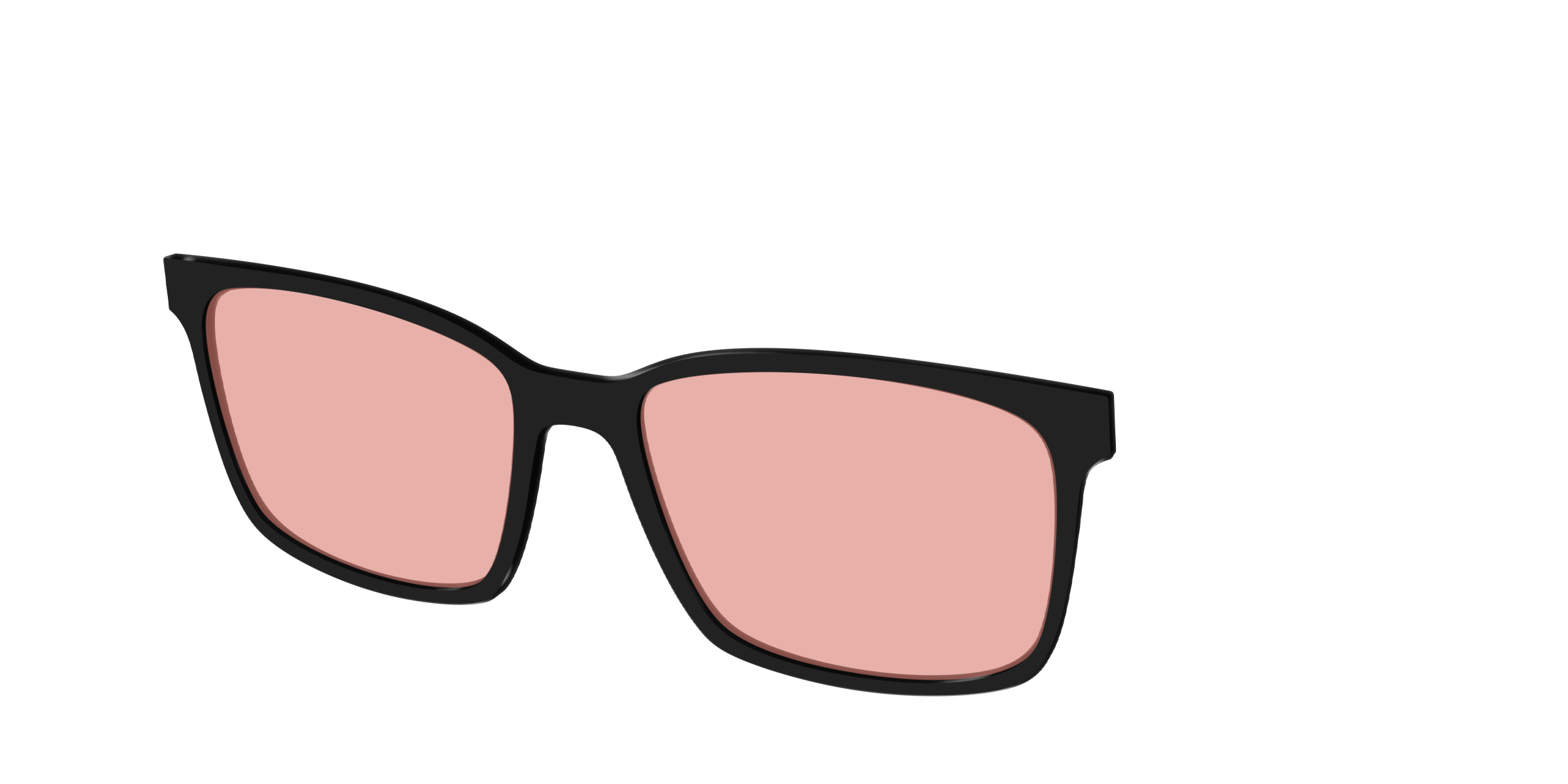 The Black With Coral Pink Lens - Image 12
