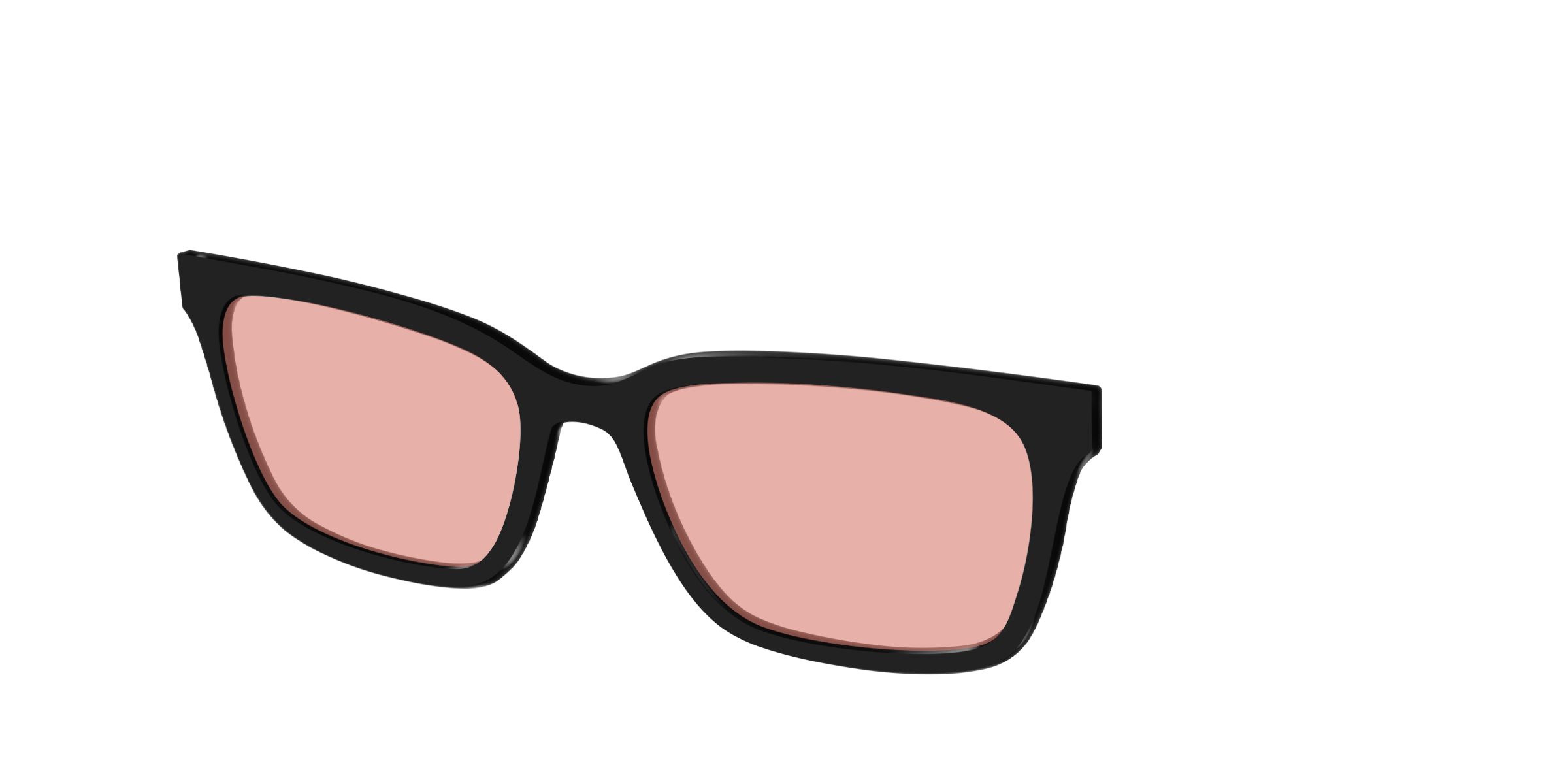 The Black With Coral Pink Lens - Image 10