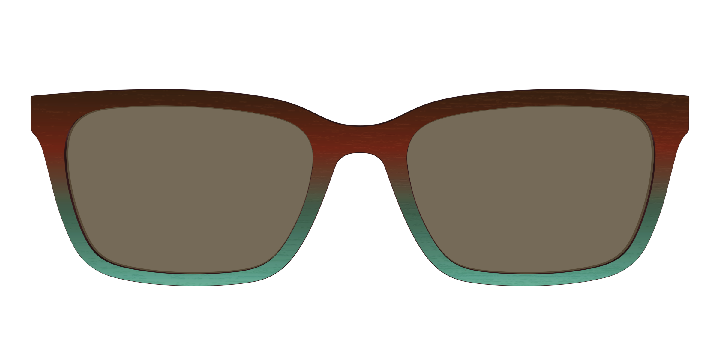 The Polarized Mahogany to Juniper Woodgrain Sun Top - Image 9