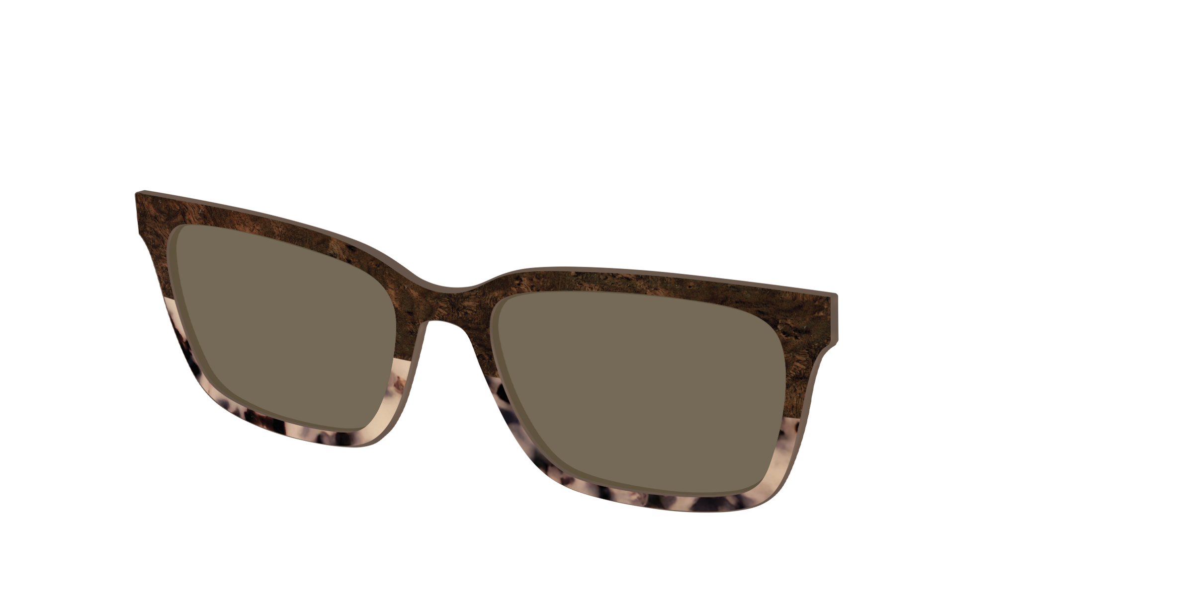 The Polarized Dark Oak Tortoise Split Sun Top - Image 10