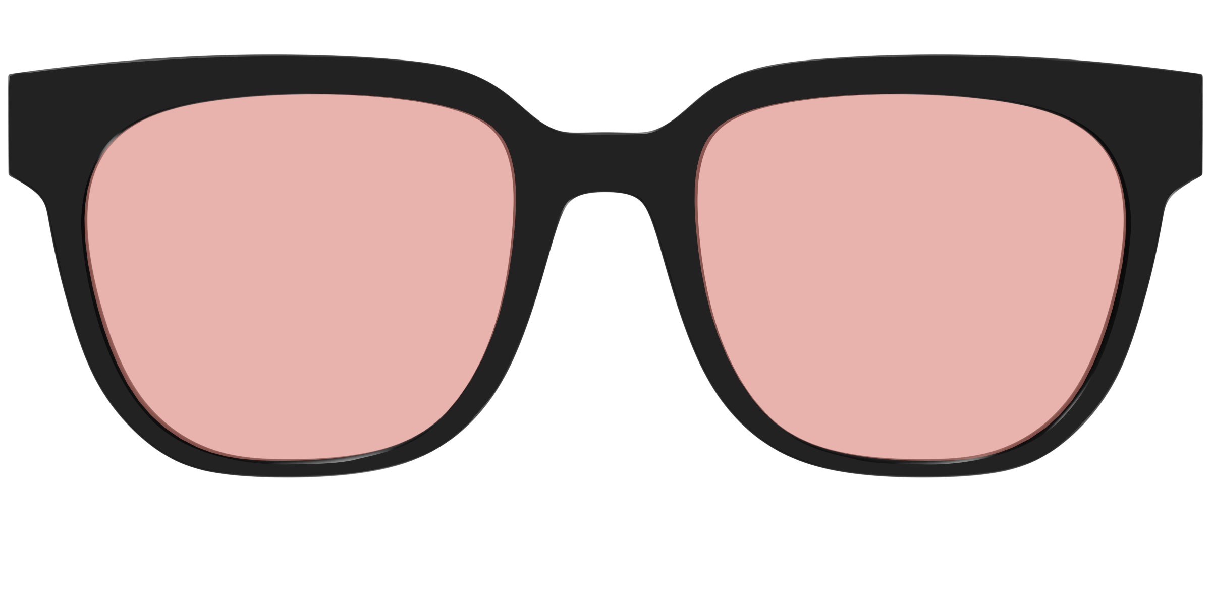 The Black With Coral Pink Lens - Image 31