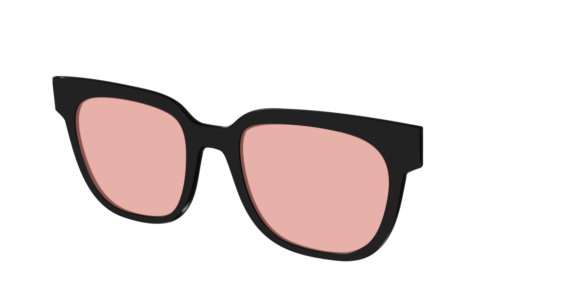 The Black With Coral Pink Lens - Image 32