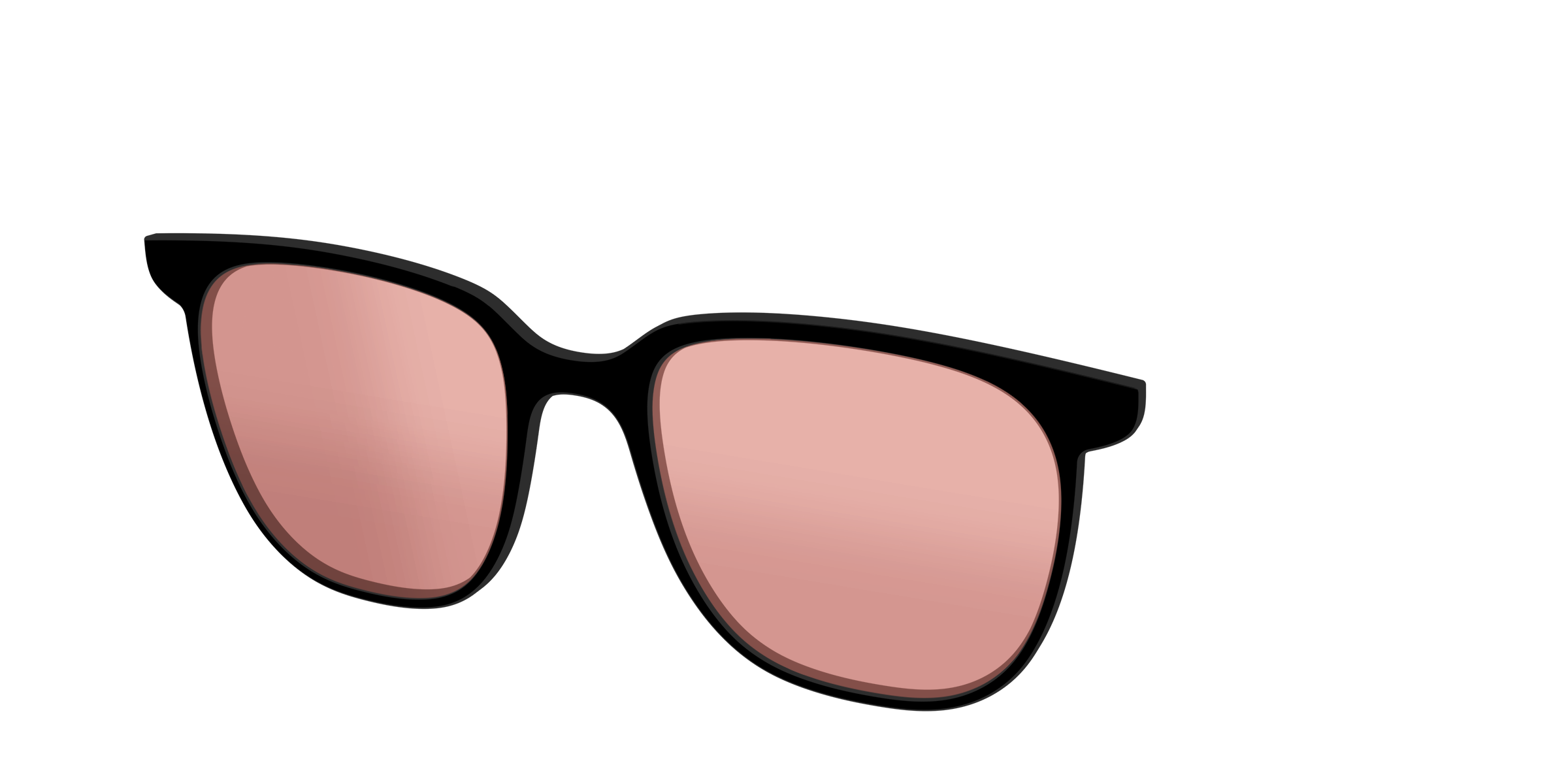 The Black With Coral Pink Lens - Image 48