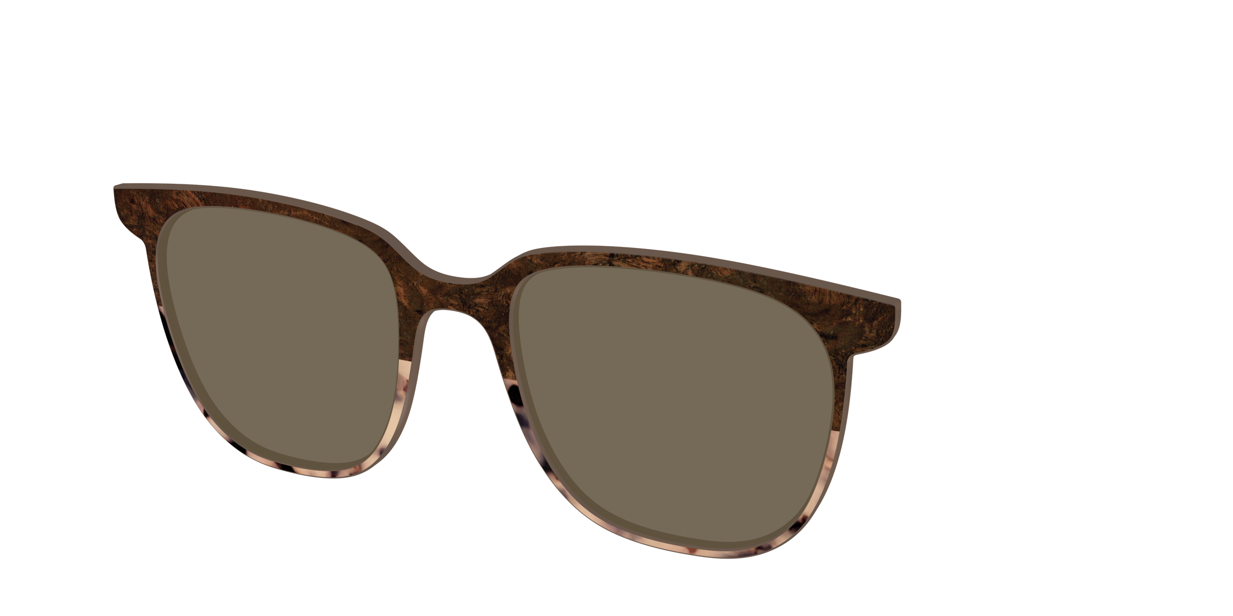 The Polarized Dark Oak Tortoise Split Sun Top - Image 48