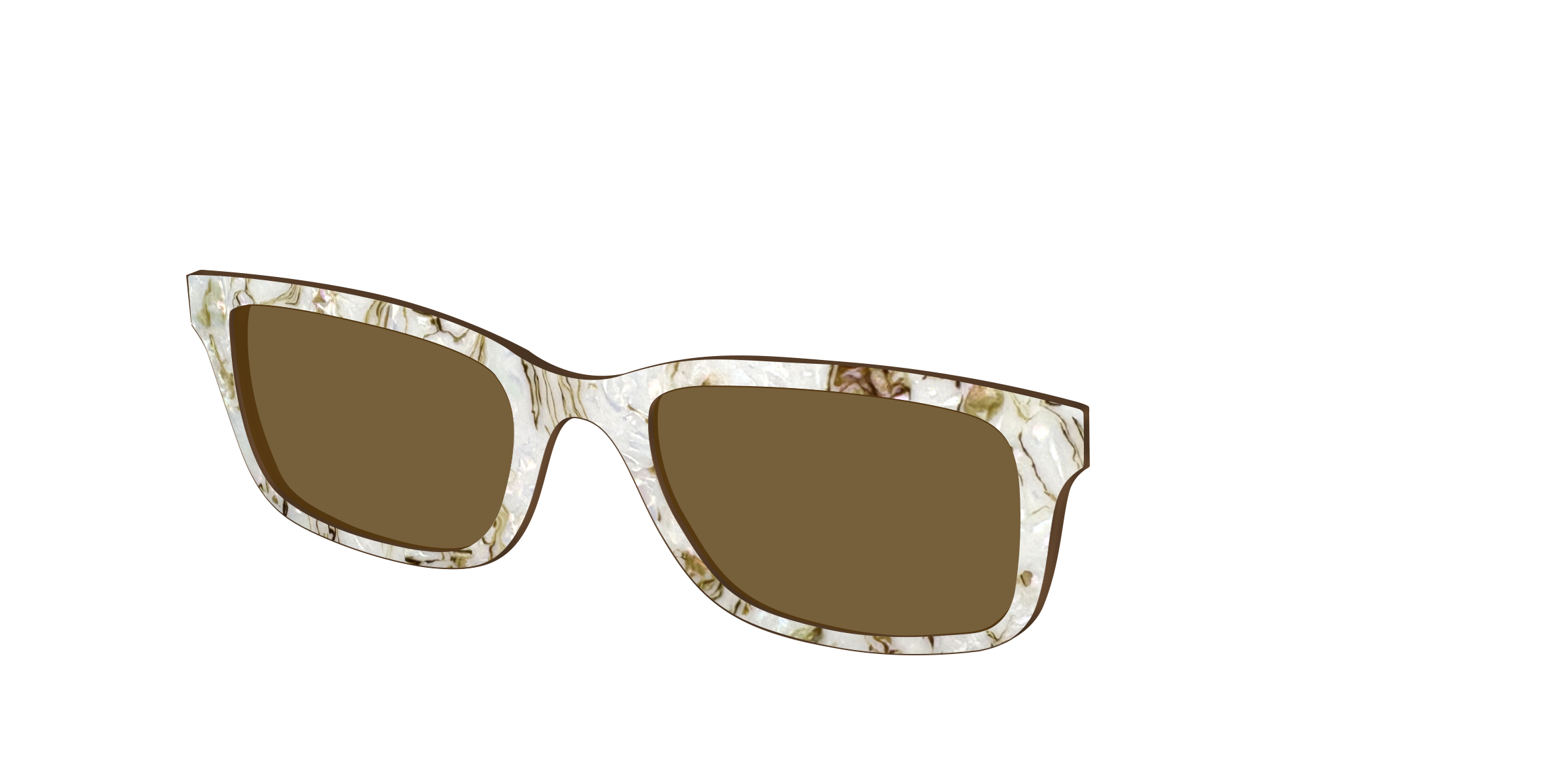 The Polarized Ivory Sand Pearl Shell Sun Top - Image 6